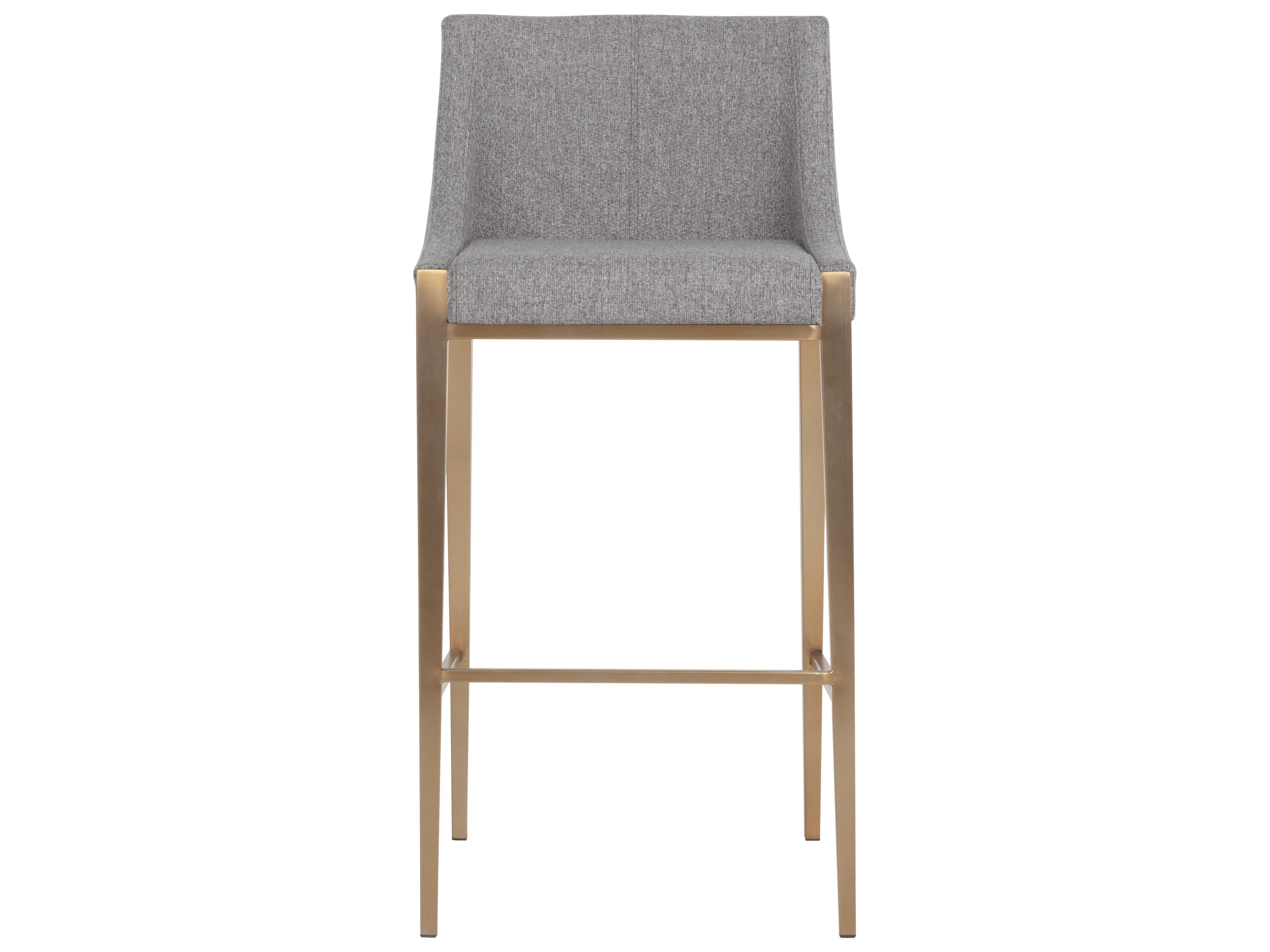 Sunpan Dionne Barstool in Monument Pebble