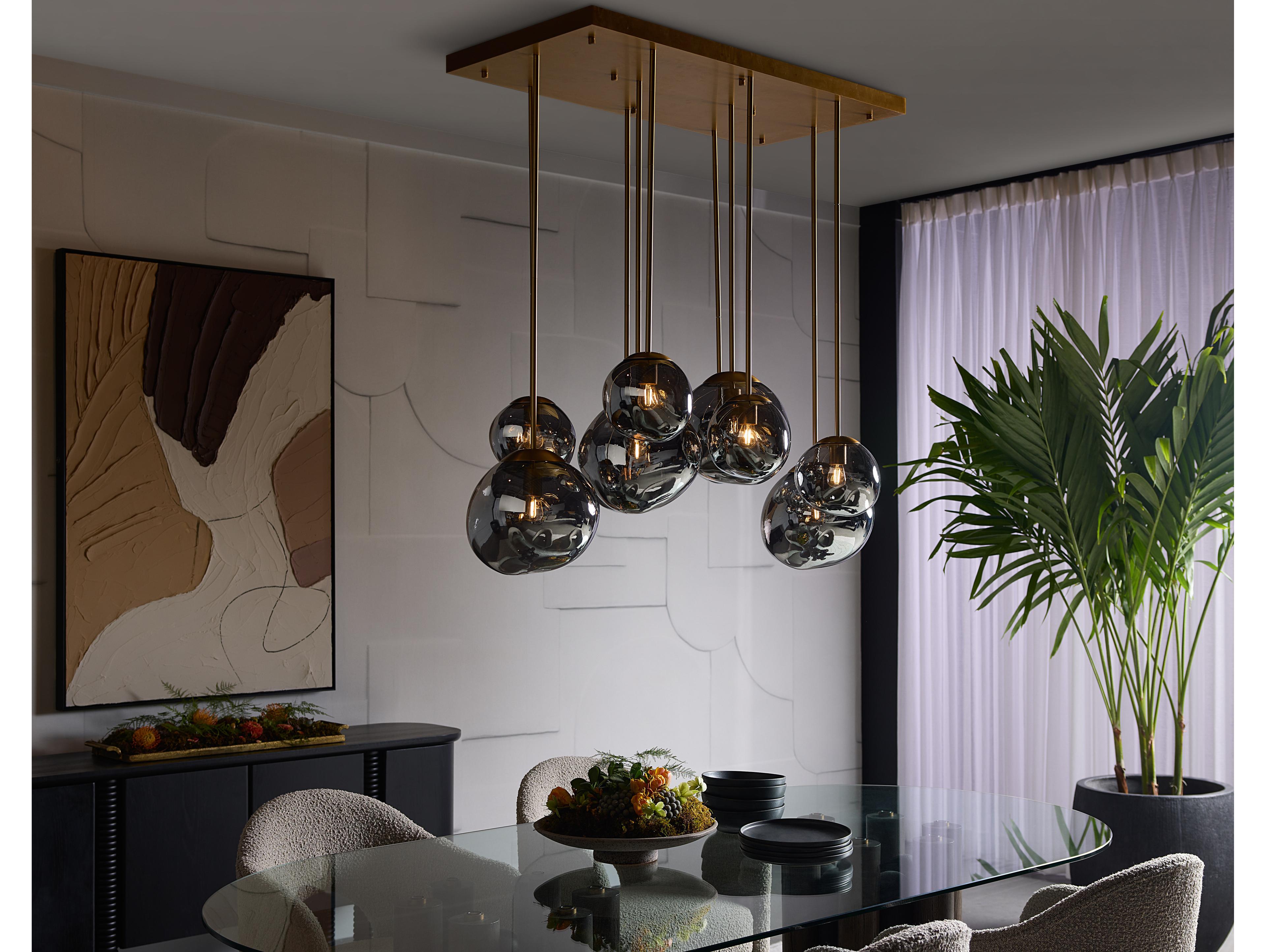 Sunpan Dionis Chandelier in Rectangular