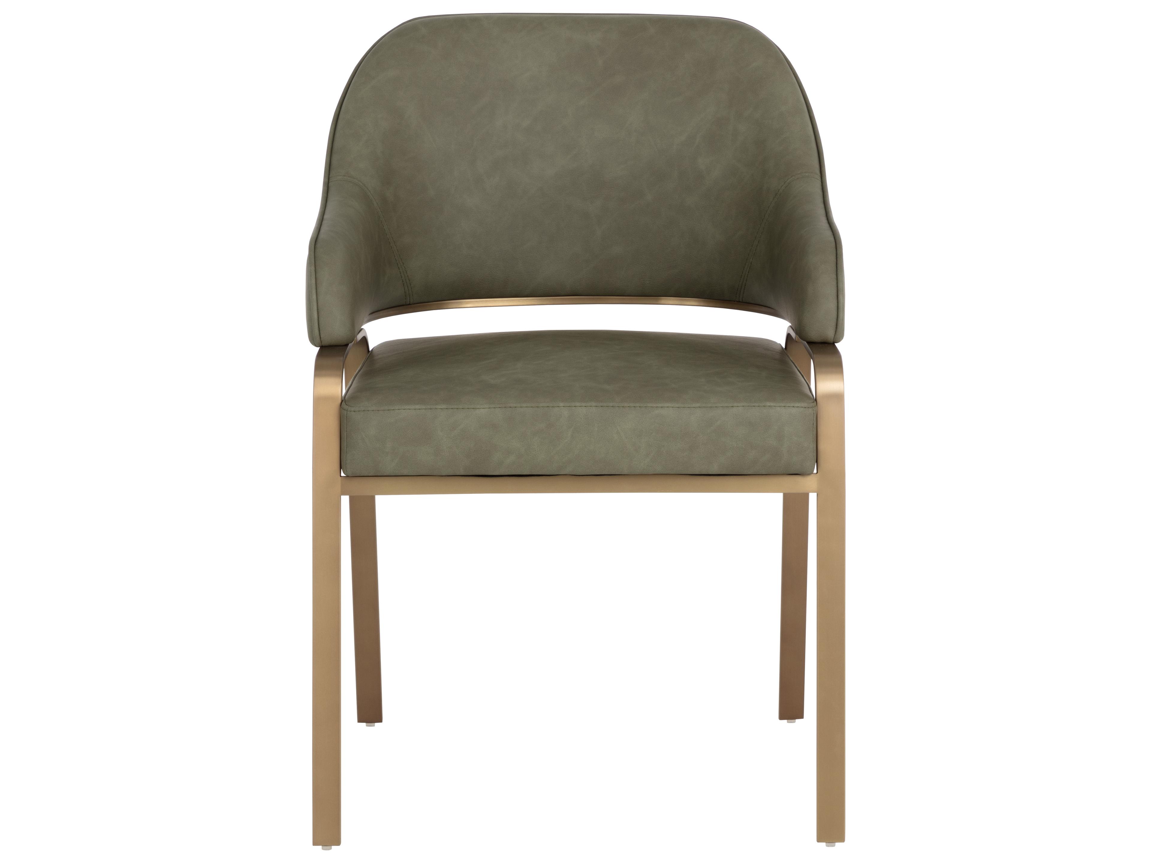 Sunpan Malachi Dining Armchair in Ivanhoe Pine