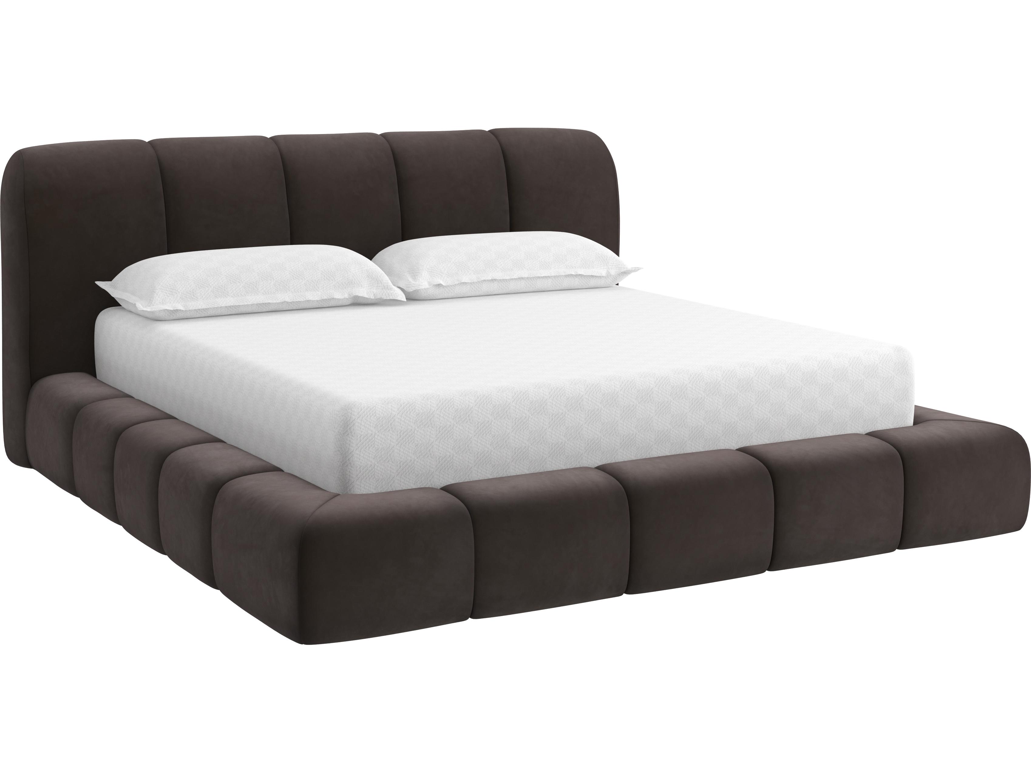 Sunpan Olena Bed in King in Meg Ash