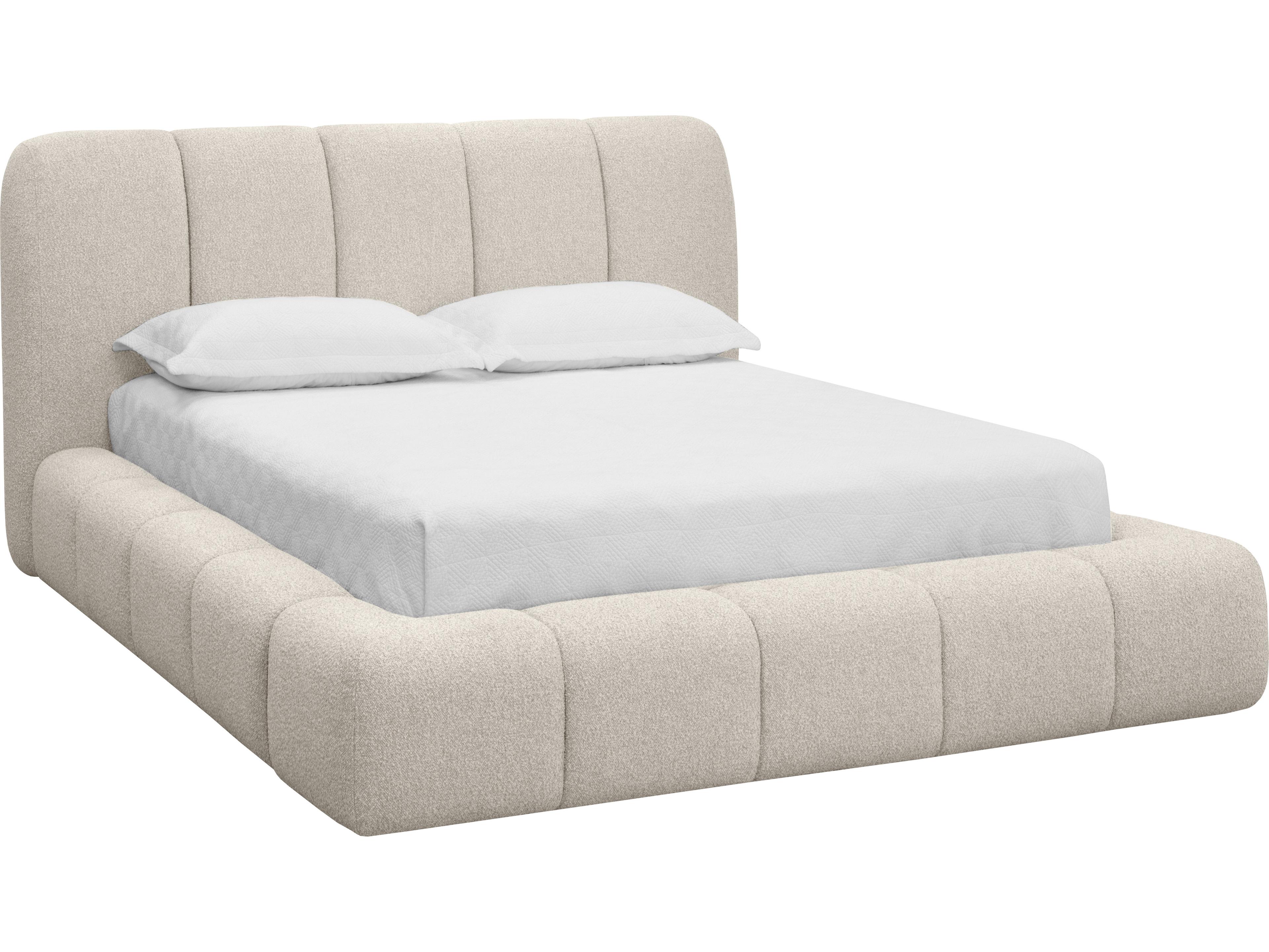 Sunpan Olena Bed in Queen in Santa Cruz Oatmeal