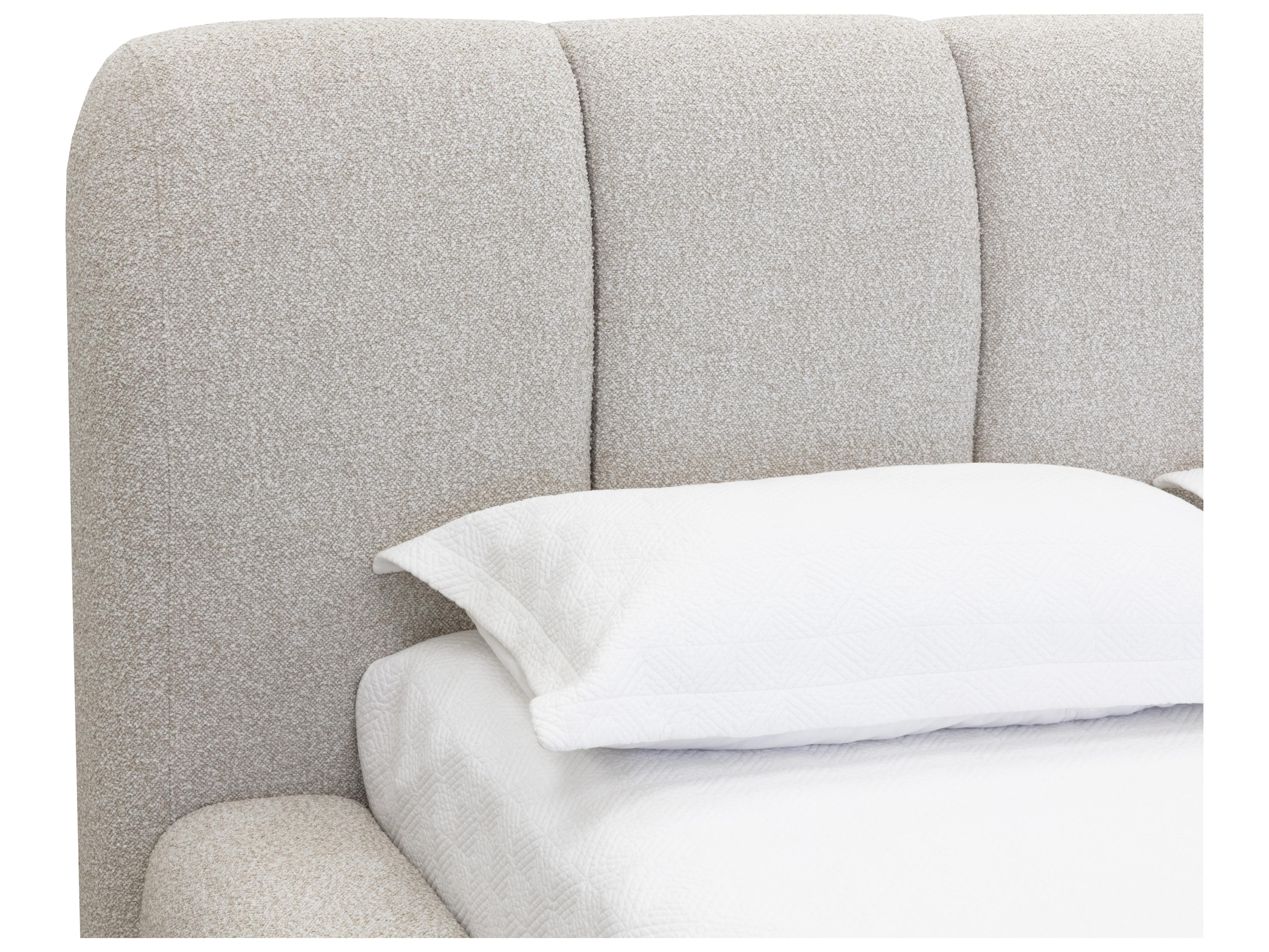 Sunpan Olena Bed in Queen in Santa Cruz Oatmeal