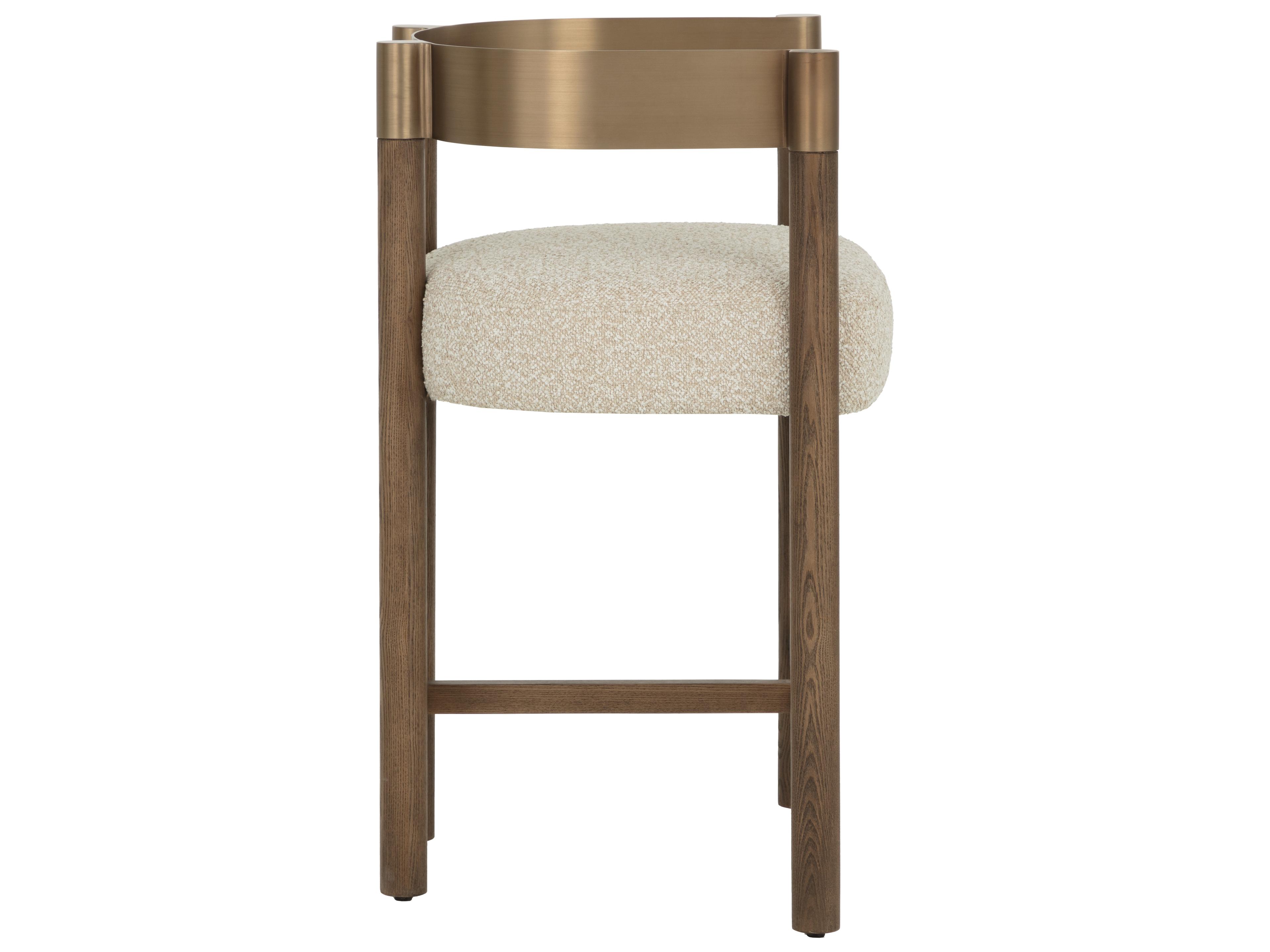 Sunpan Manolo Counter Stool in Santa Cruz Oatmeal