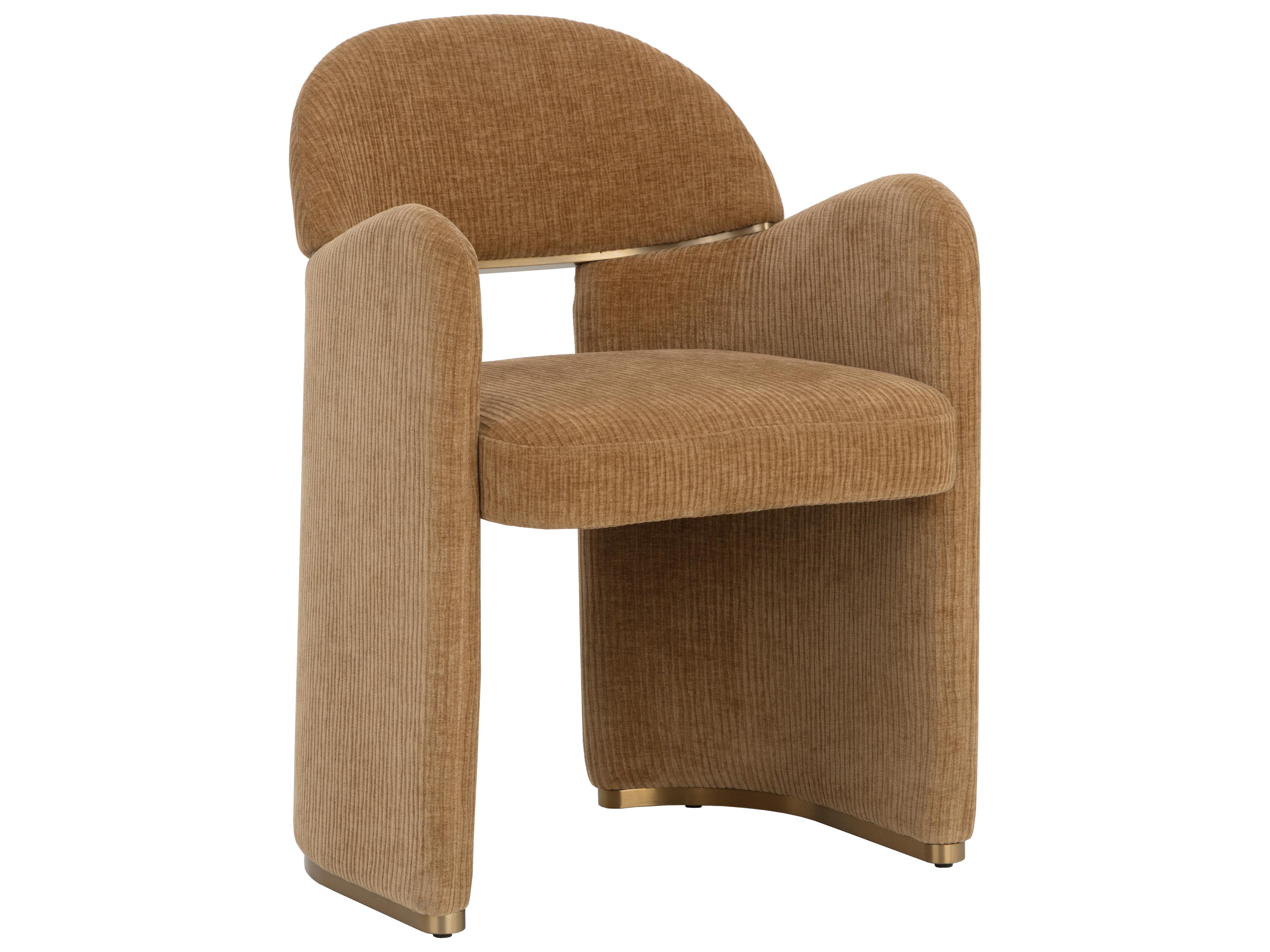 Sunpan Snowden Dining Armchair in Opera Butterscotch