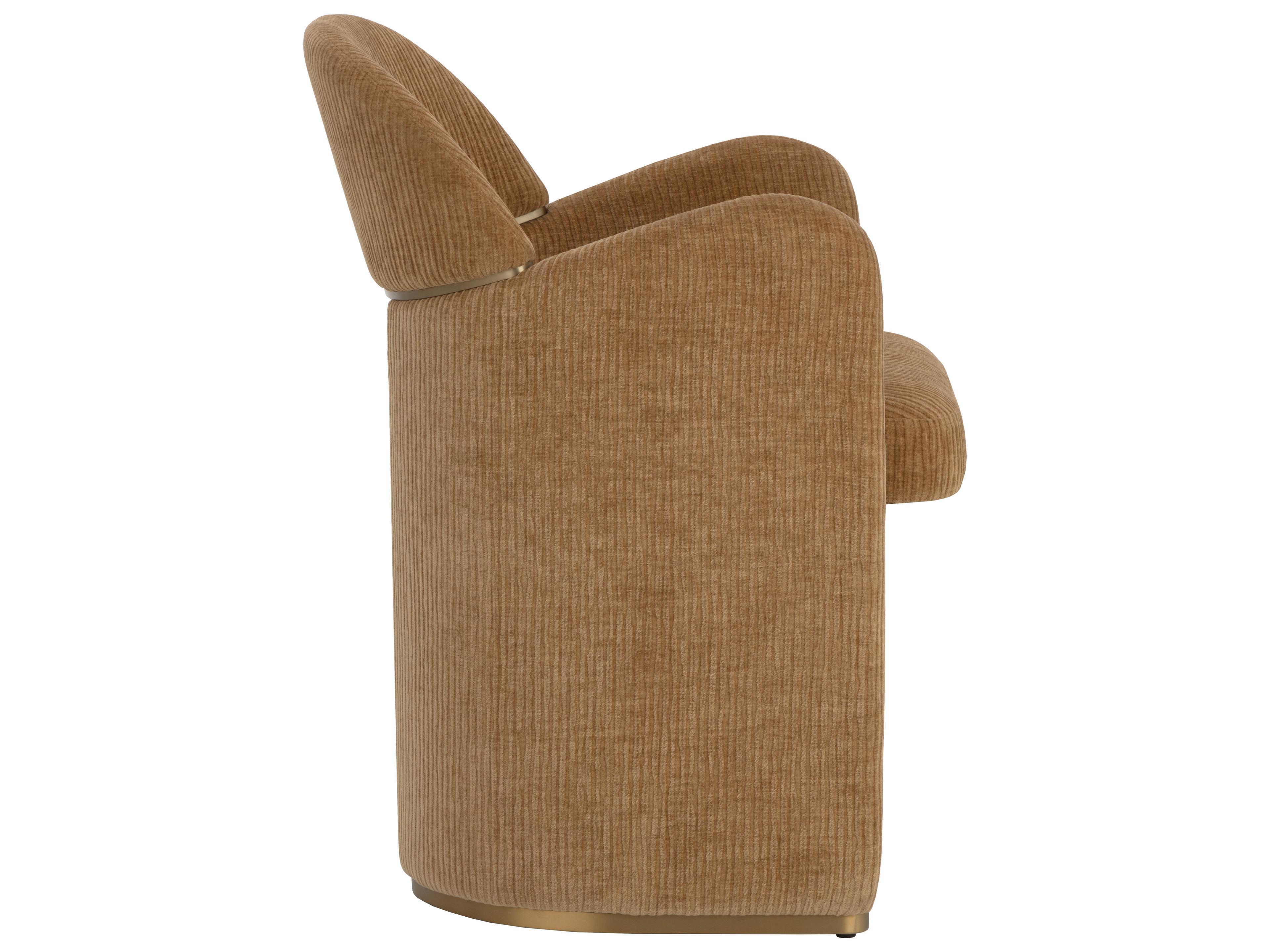 Sunpan Snowden Dining Armchair in Opera Butterscotch