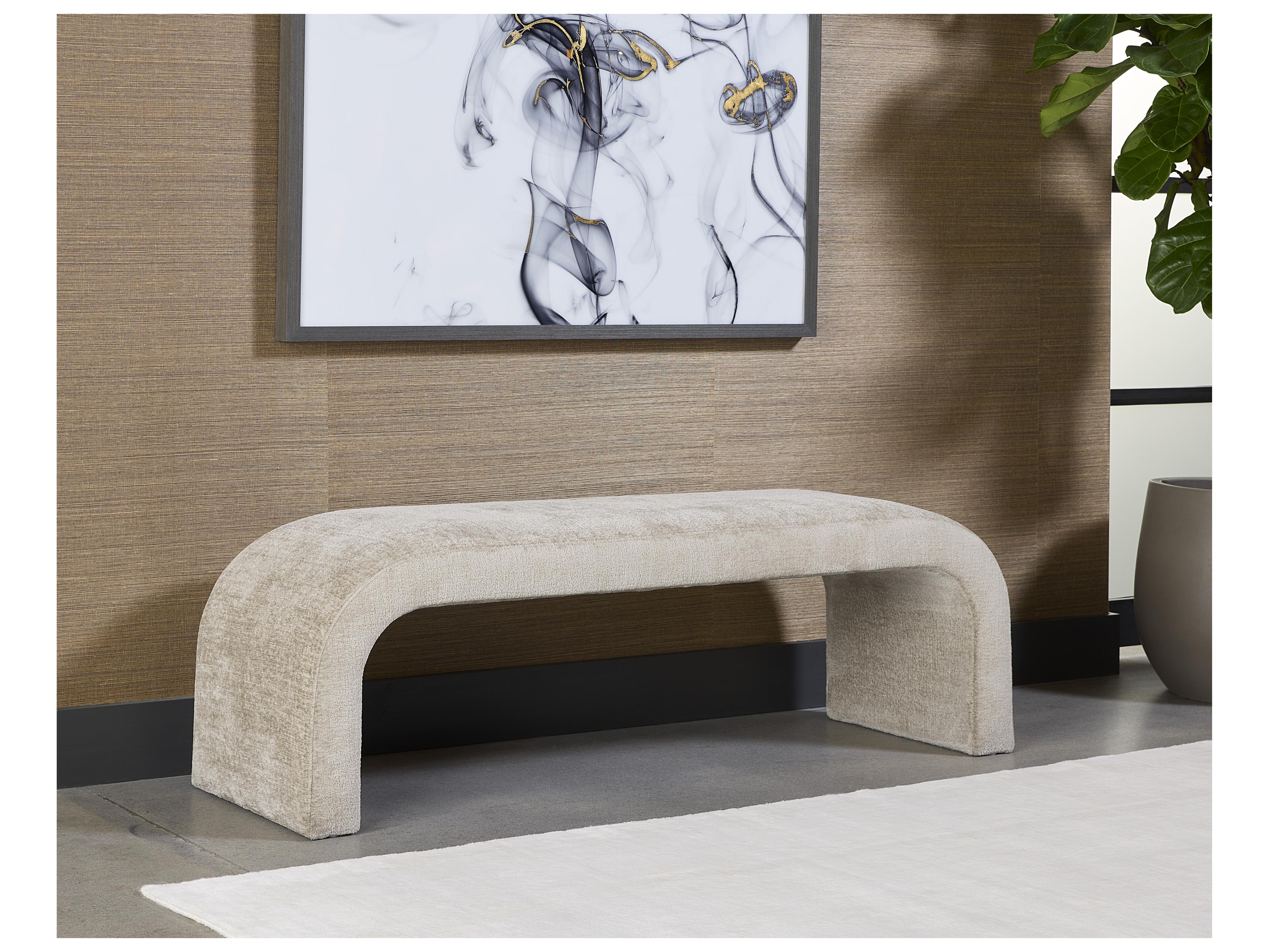 Sunpan Nahara Bench in Bergen Taupe
