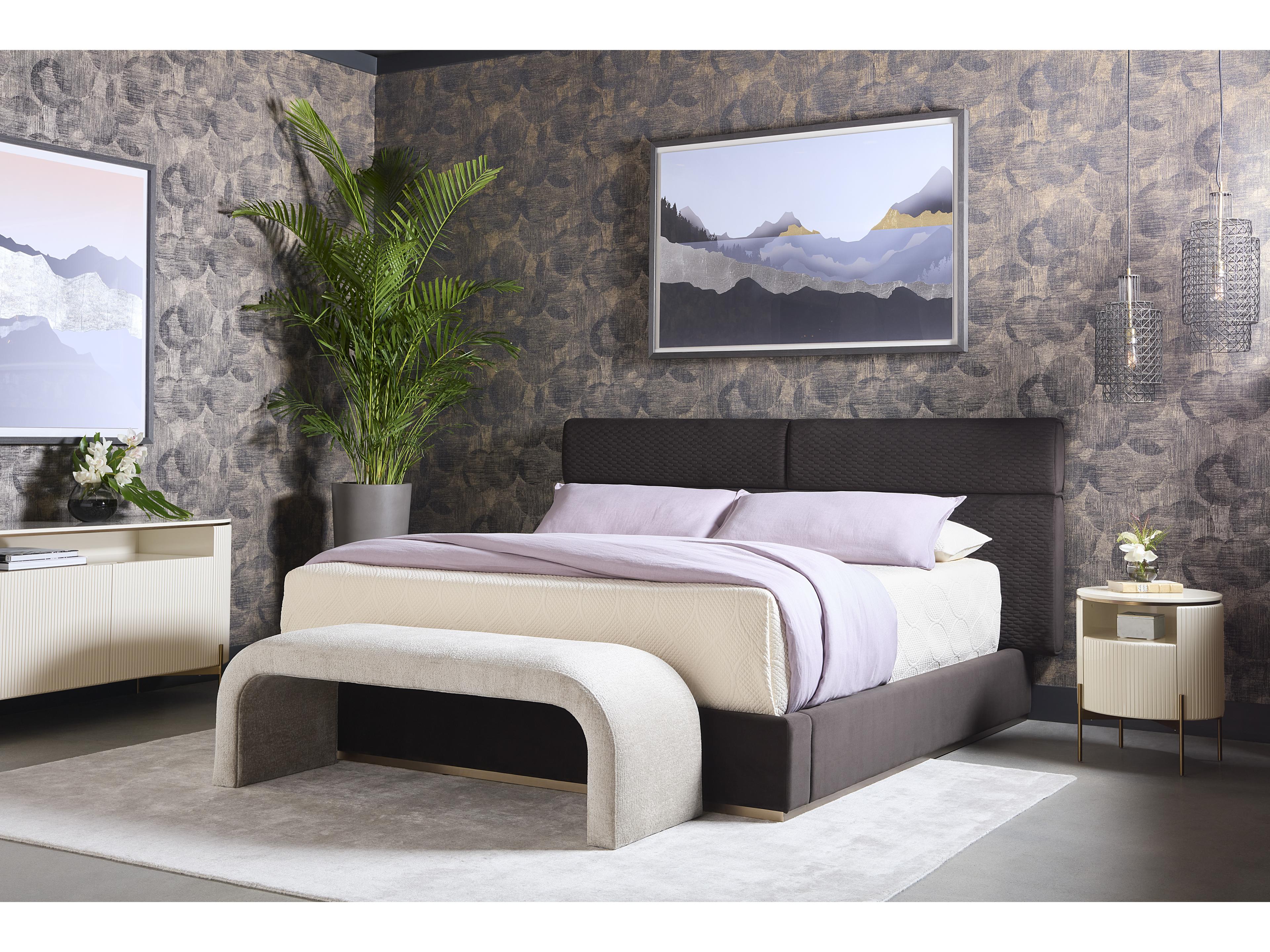 Sunpan Nahara Bench in Bergen Taupe