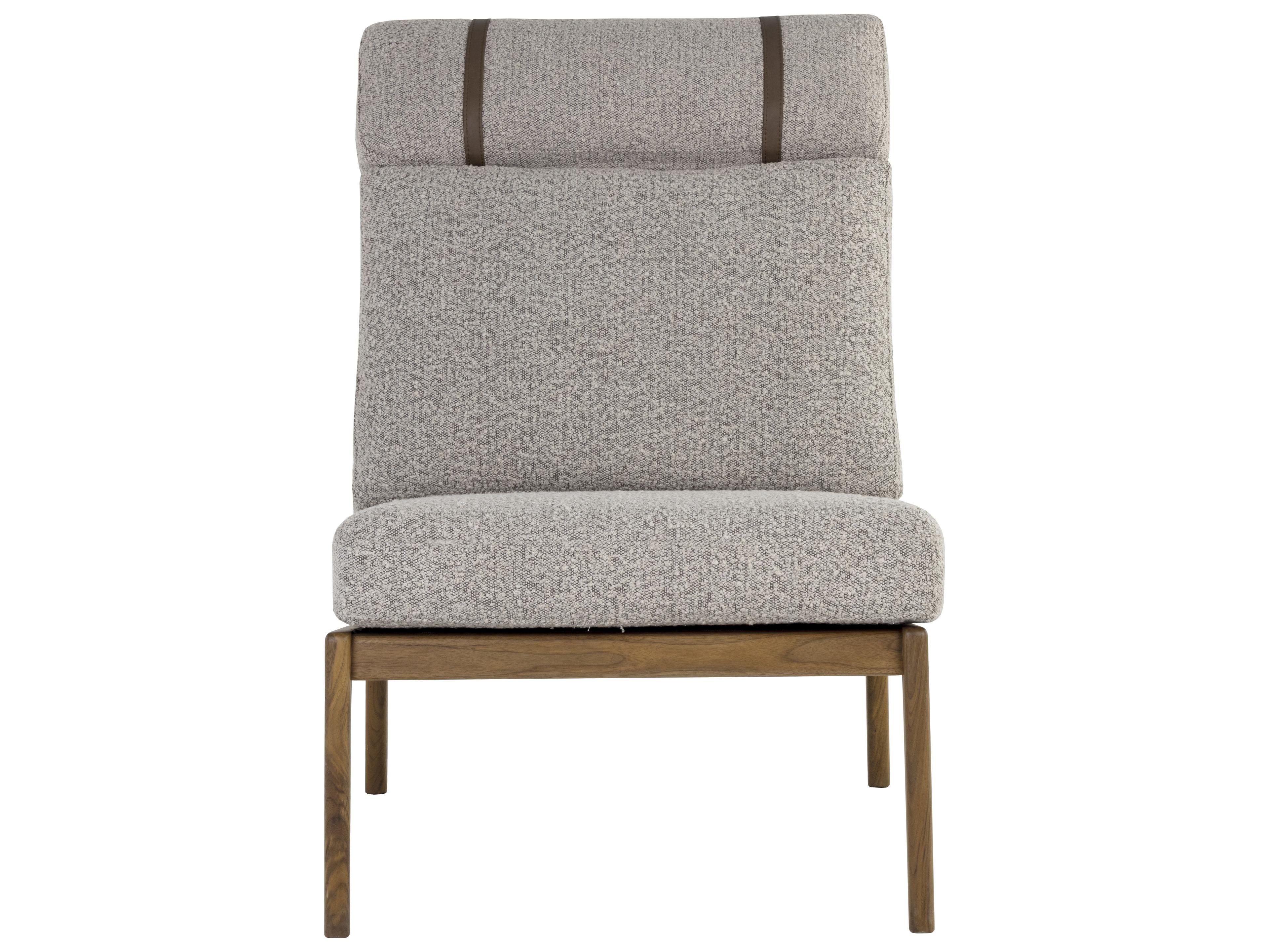 Sunpan Elanor Lounge Chair in Walnut in Copenhagen Cappuccino