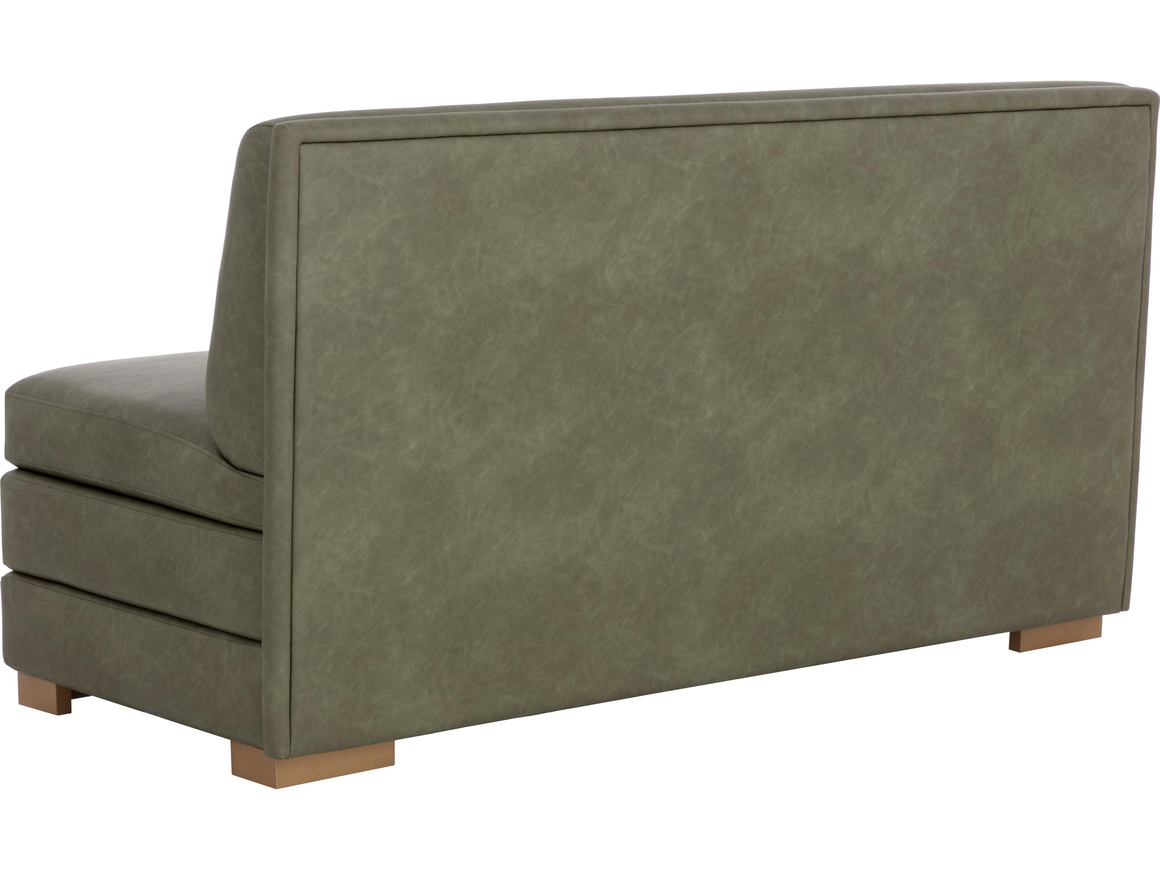 Sunpan Radcliff Banquette in Ivanhoe Pine