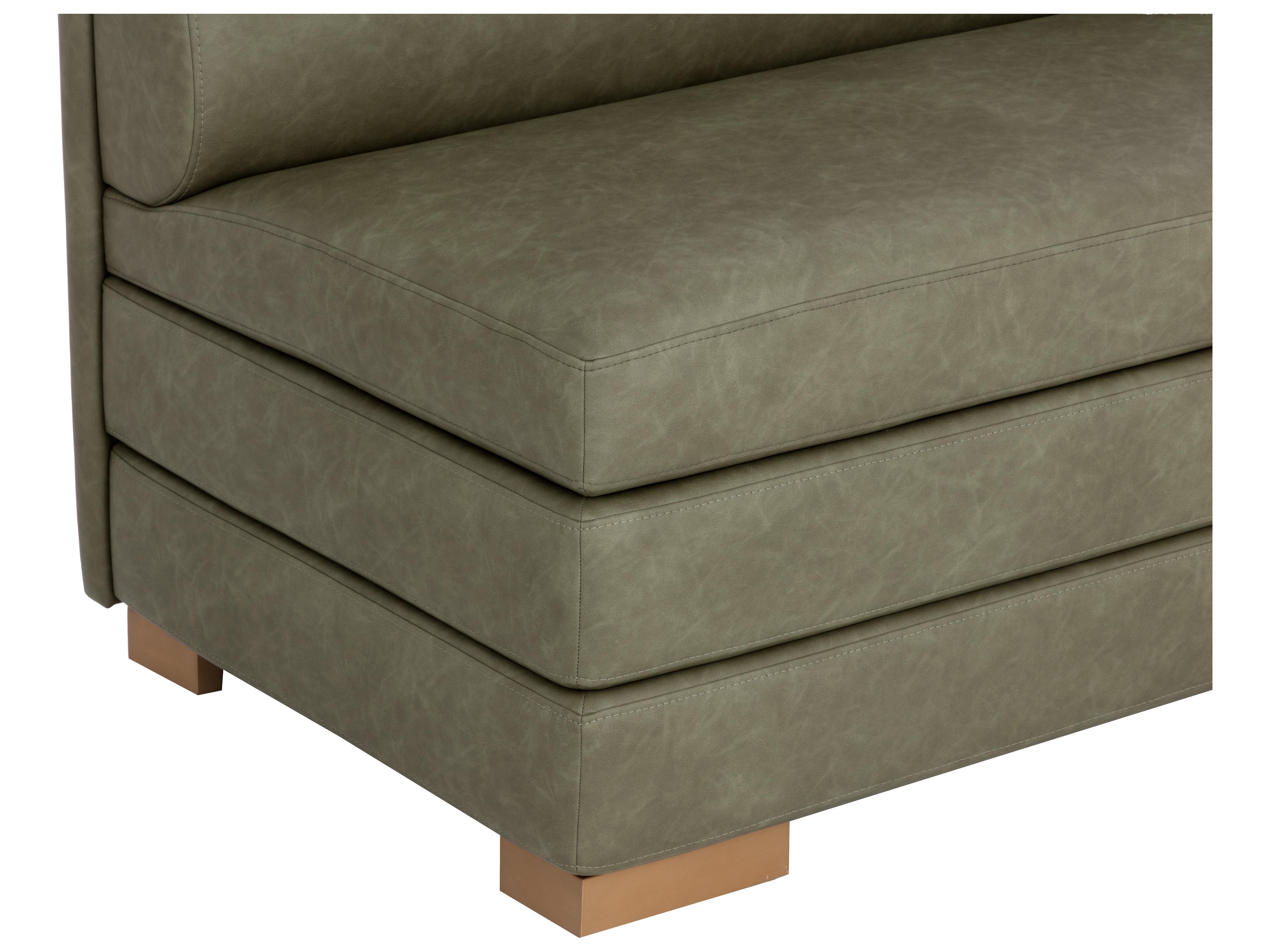 Sunpan Radcliff Banquette in Ivanhoe Pine