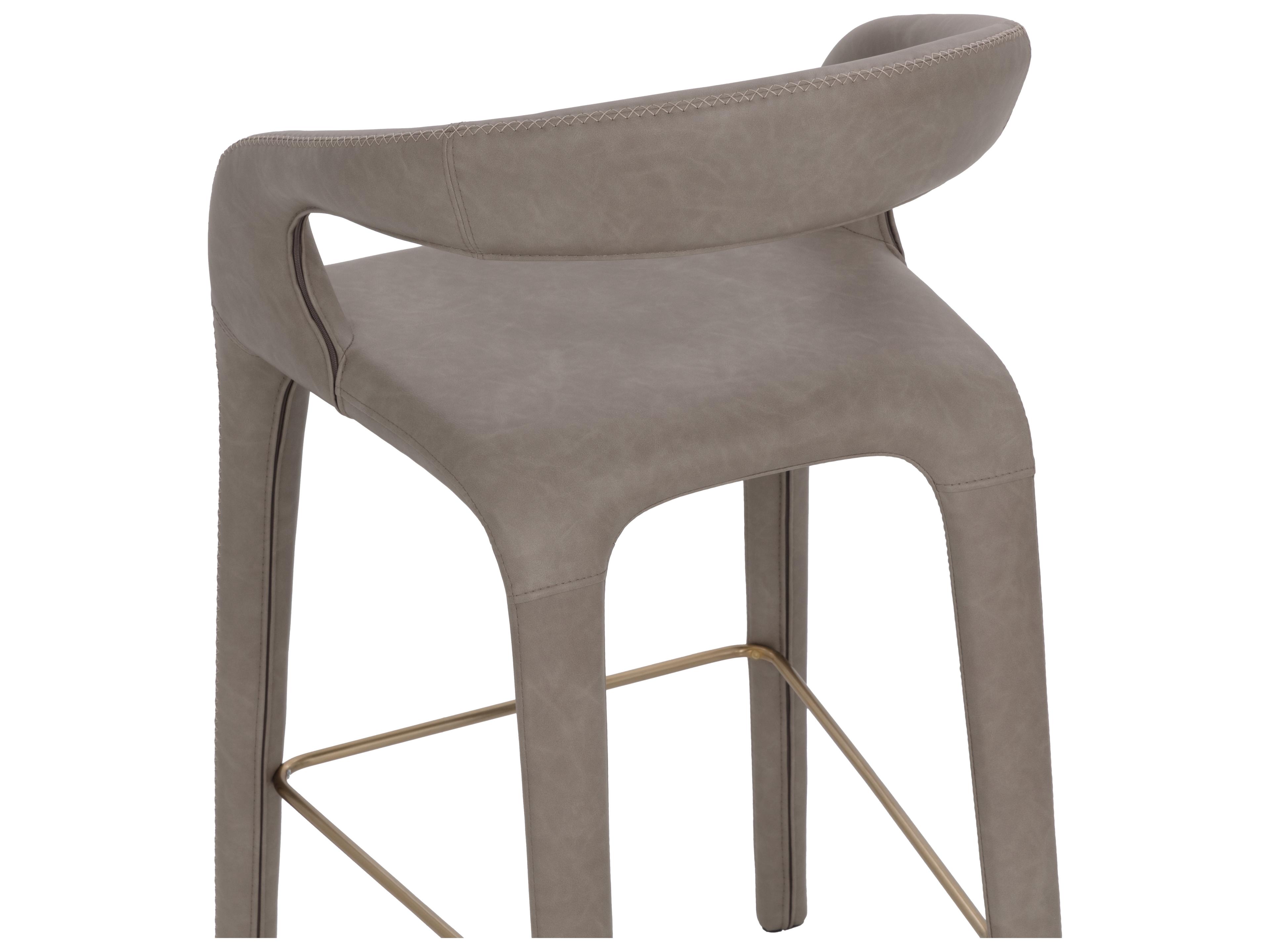 Sunpan Atika Barstool in Ivanhoe Mineral
