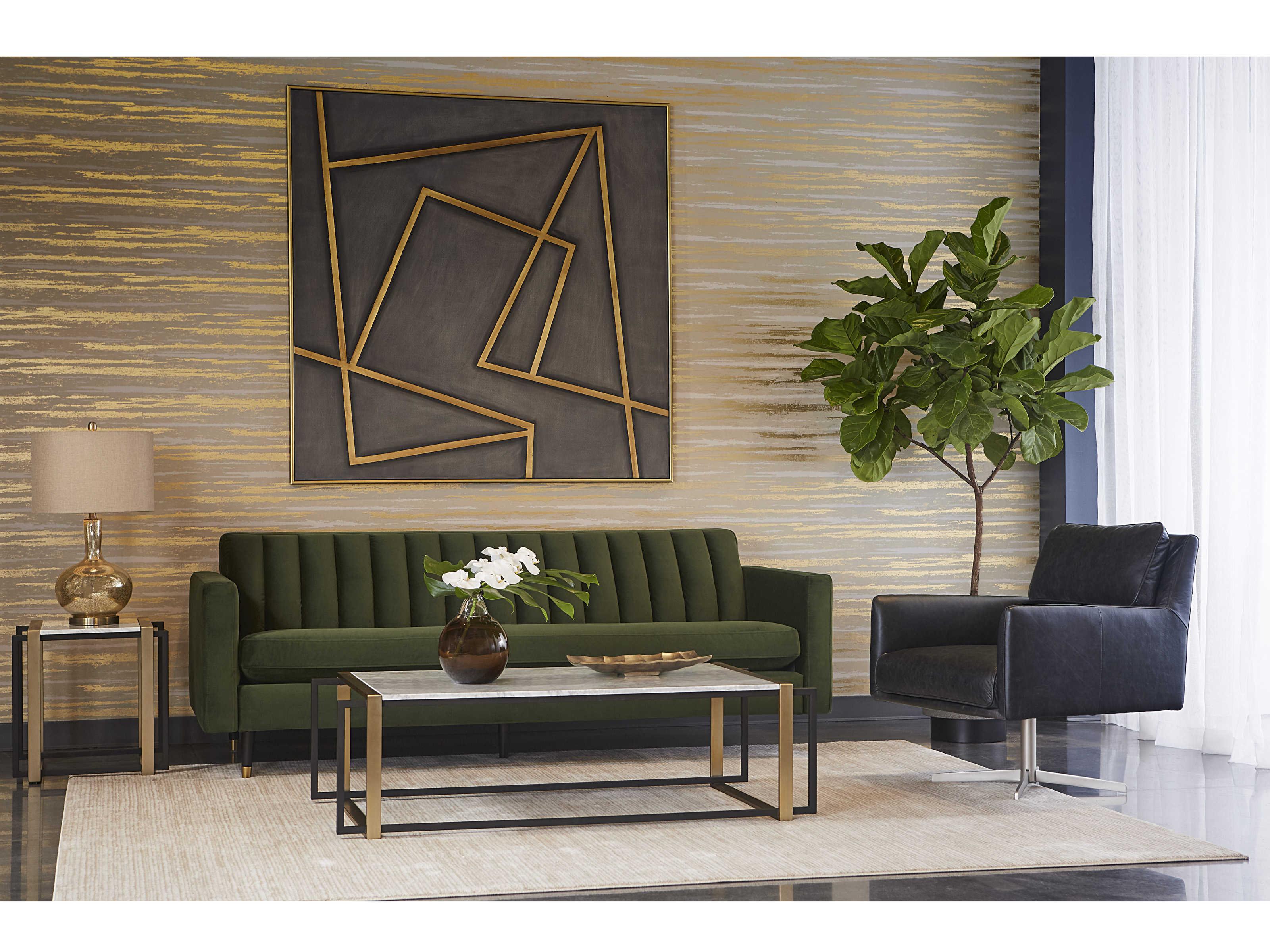 Sunpan 60" In A Maze 60" X 60" Gold Floater Frame