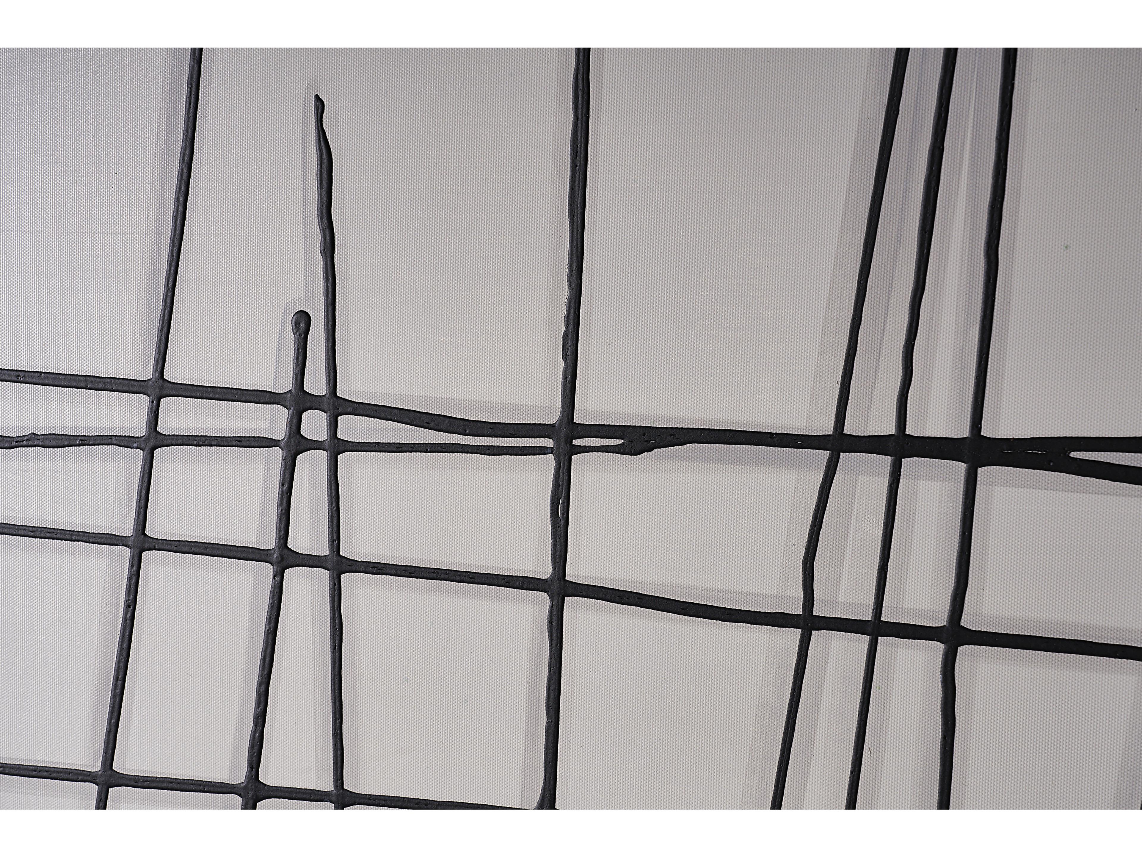 Sunpan Crosshatch Canvas Wall Art