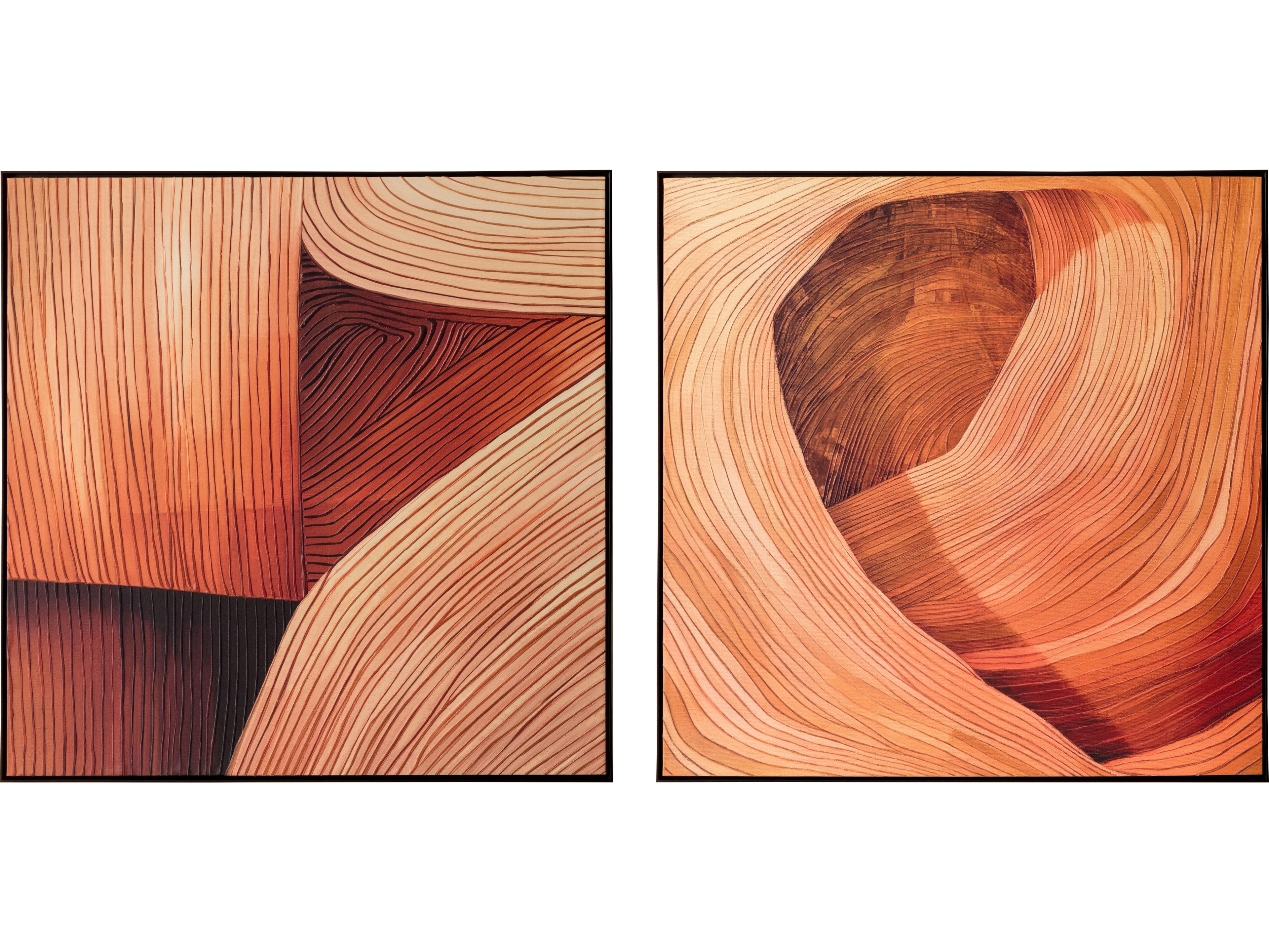 Sunpan Canyon Dreams Ii in 48" X 48" in Black Floater Frame