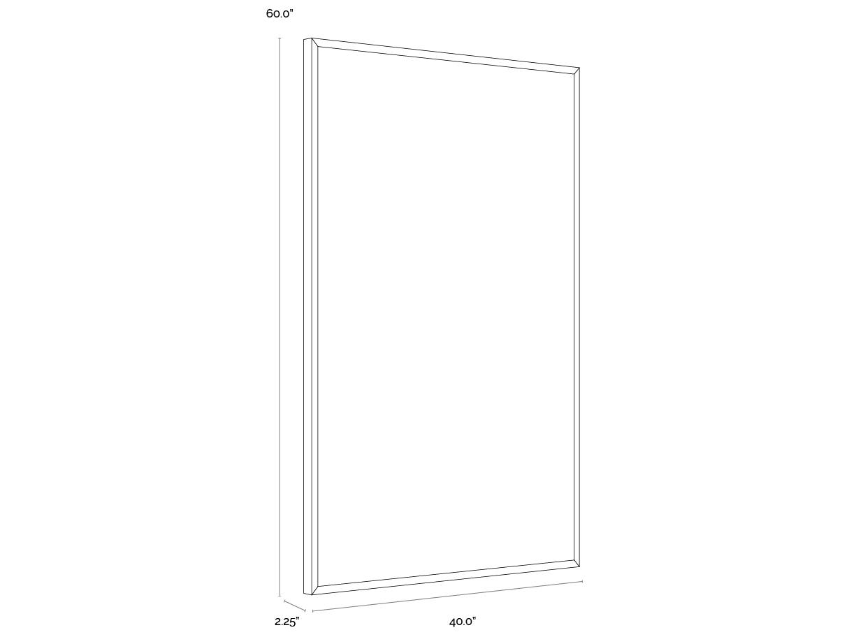 Sunpan Strike A Pose I in 40" X 60" in Black Floater Frame