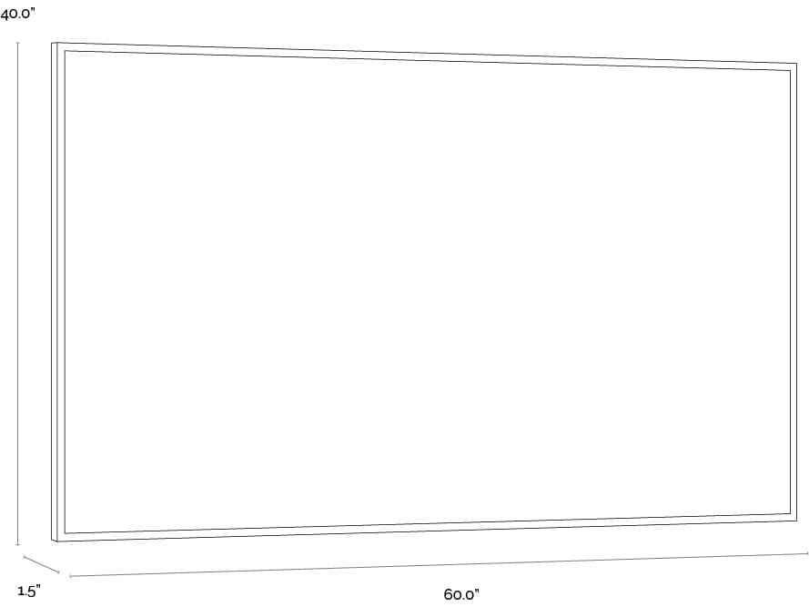 Sunpan Dream State in 60" X 40" in Natural Floater Frame