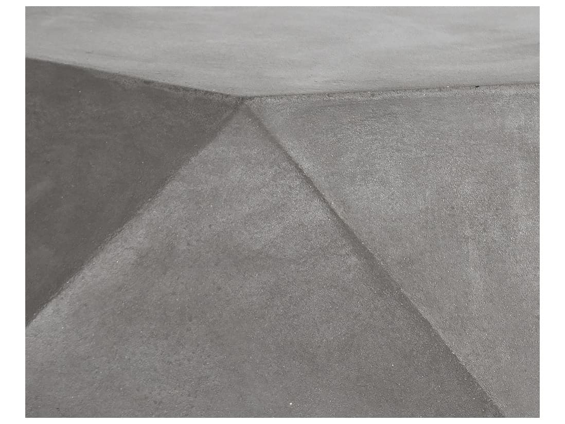 Sunpan Outdoor MIXT Constance Concrete Grey Hexagon Coffee Table