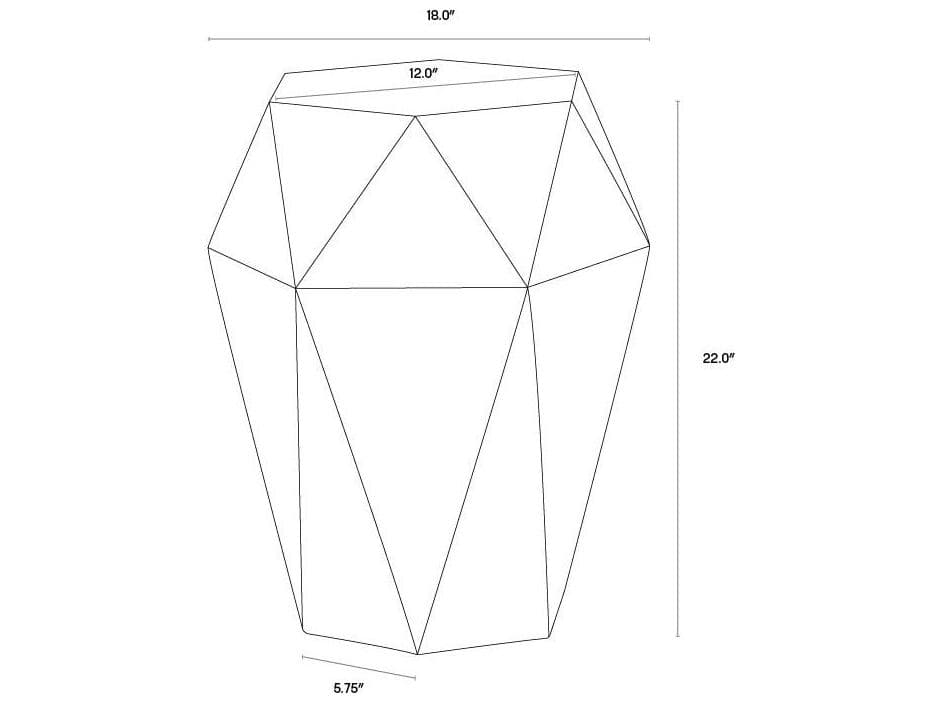 Sunpan Outdoor Constance End Table