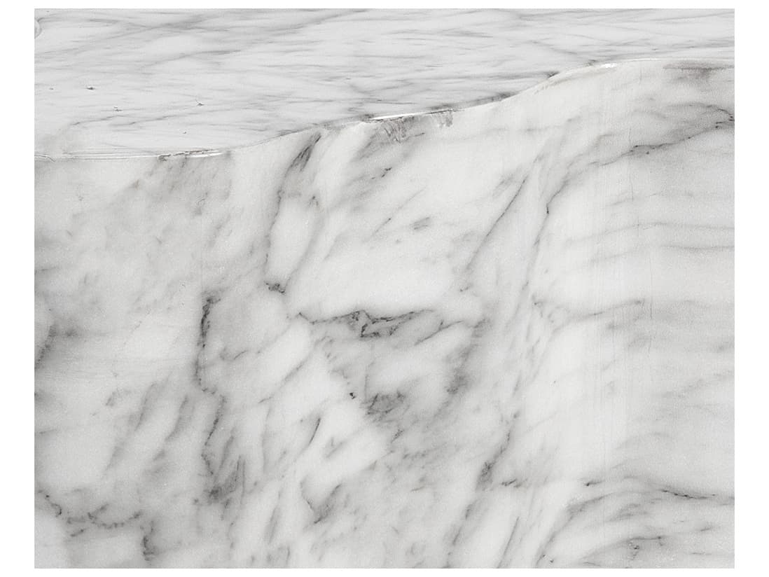 Sunpan Outdoor MIXT Ava Concrete Marble Look Grey Large Side Table