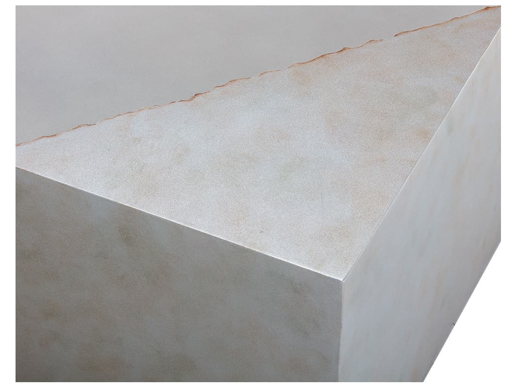 Sunpan Outdoor Solterra Kyson Concrete Silver Square Coffee Table