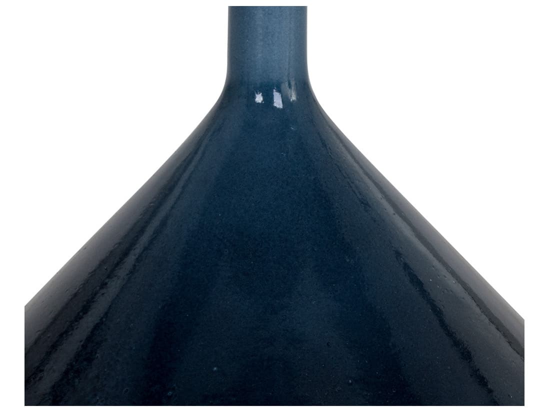 Sunpan Outdoor Solterra Laszilo Concrete Blue Round End Table