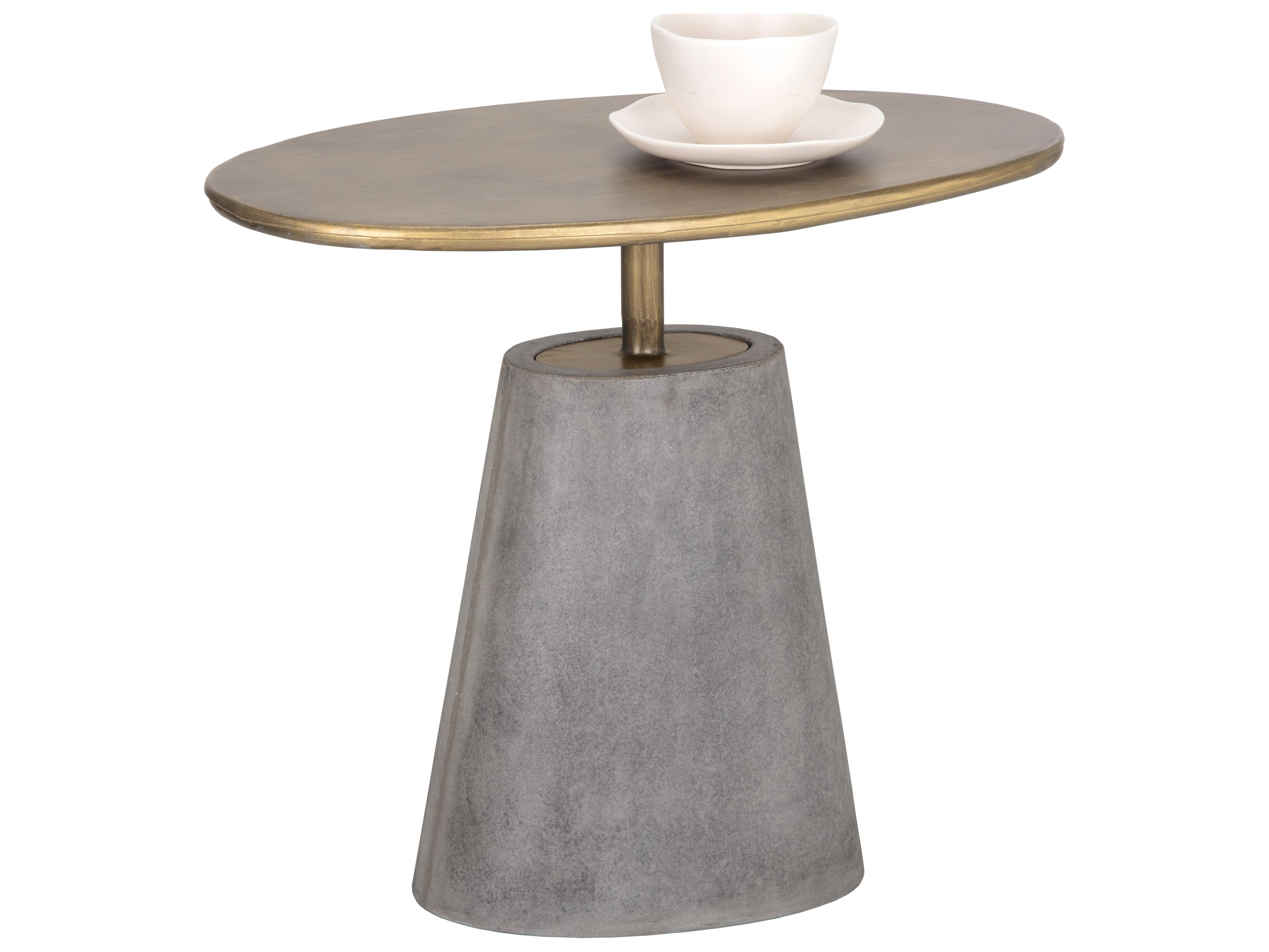 Sunpan Outdoor Kadin Side Table in Grey