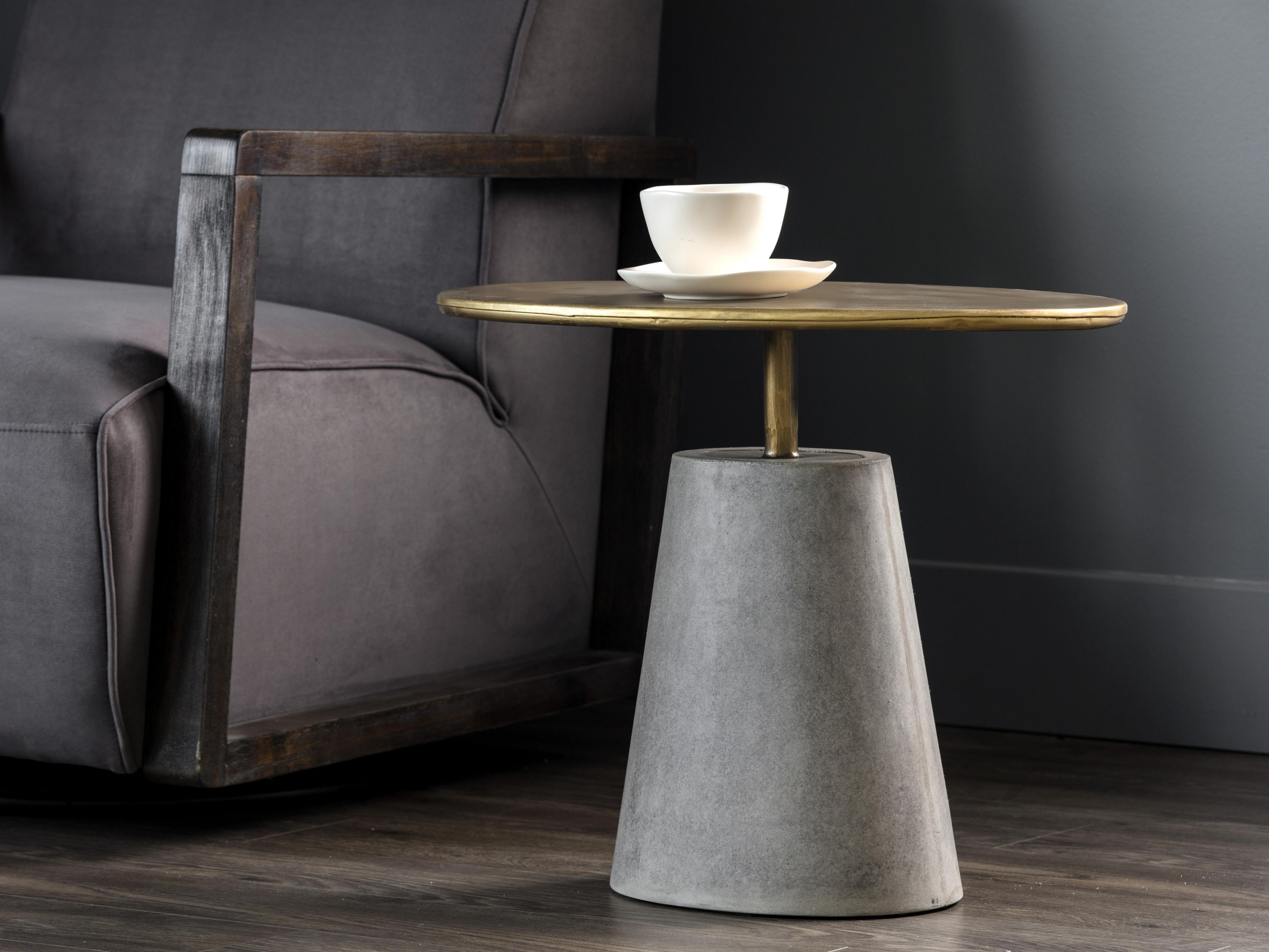 Sunpan Outdoor Kadin Side Table in Grey