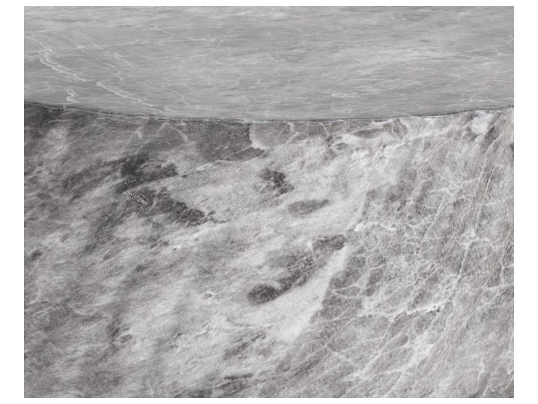 Sunpan Outdoor MIXT Cara Concrete Marble Look Grey Round End Table