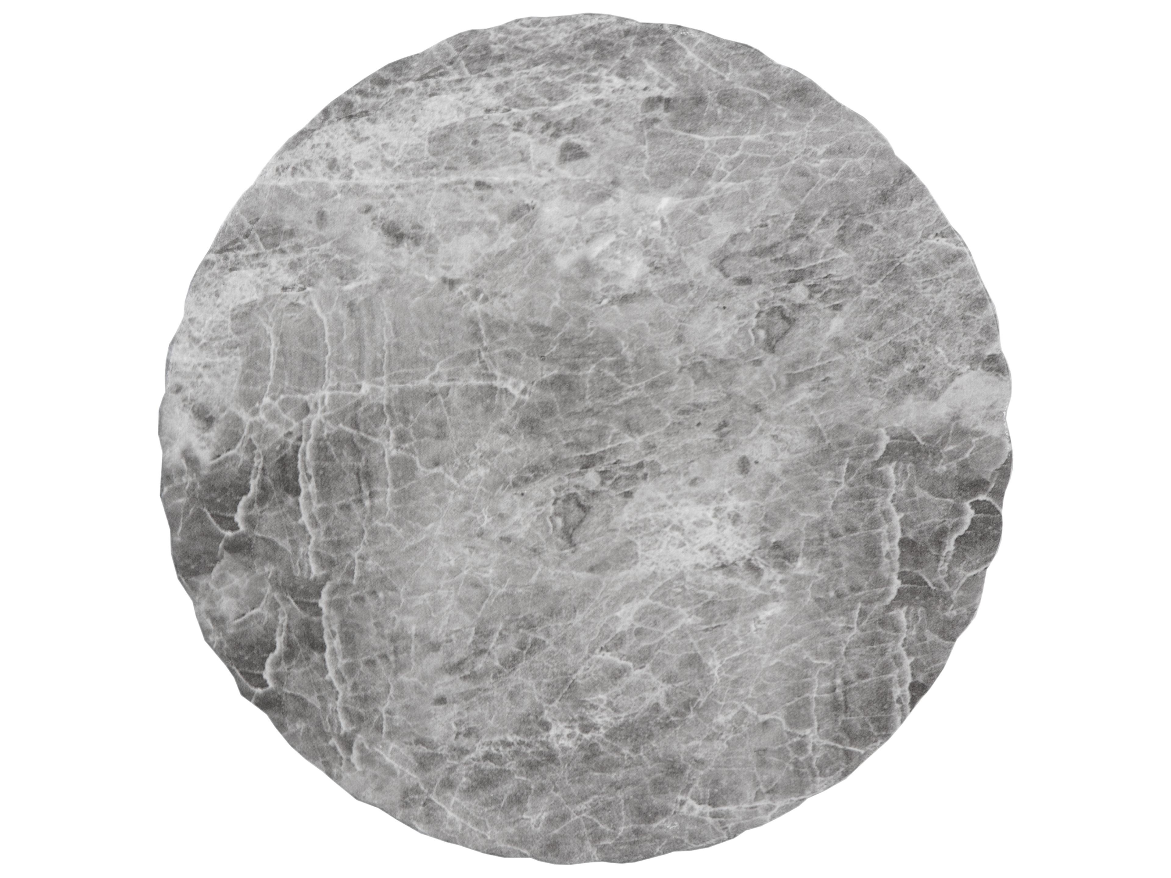 Sunpan Outdoor MIXT Cara Concrete Marble Look Grey Round End Table