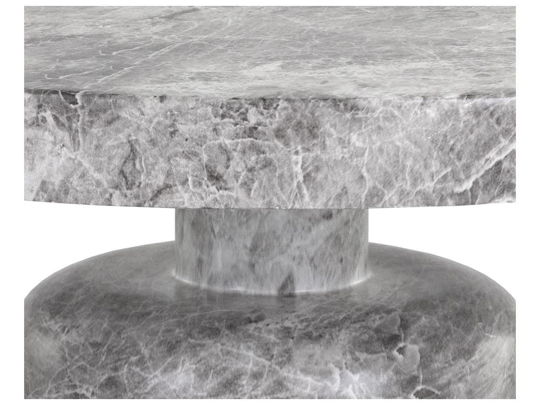 Sunpan Outdoor MIXT Elmira Concrete Grey Round Coffee Table