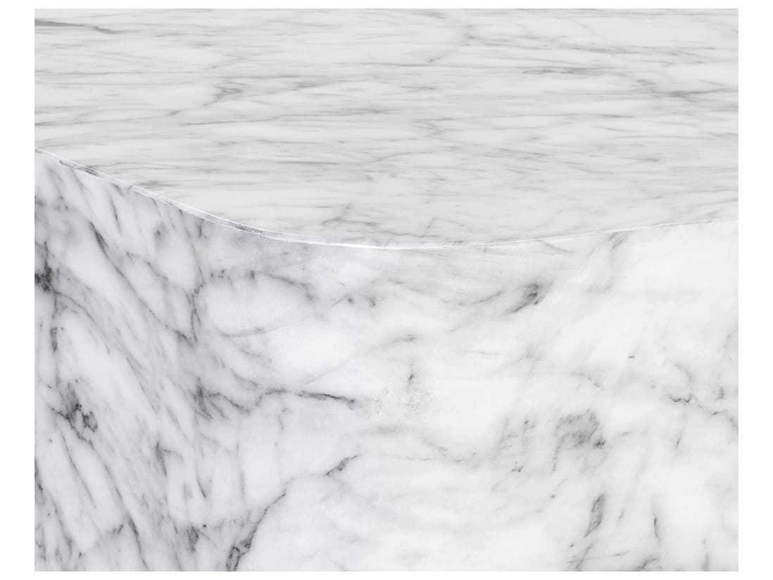 Sunpan Outdoor Solterra Strut Concrete White Square Coffee Table