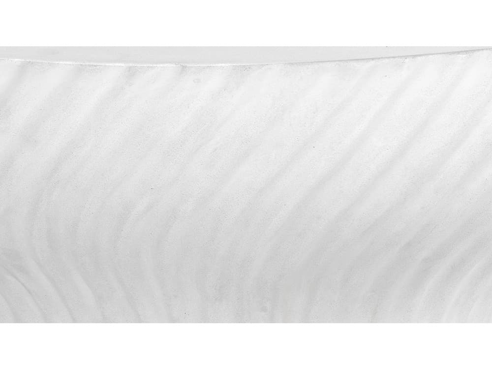 Sunpan Outdoor MIXT Cara Concrete White Round Coffee Table