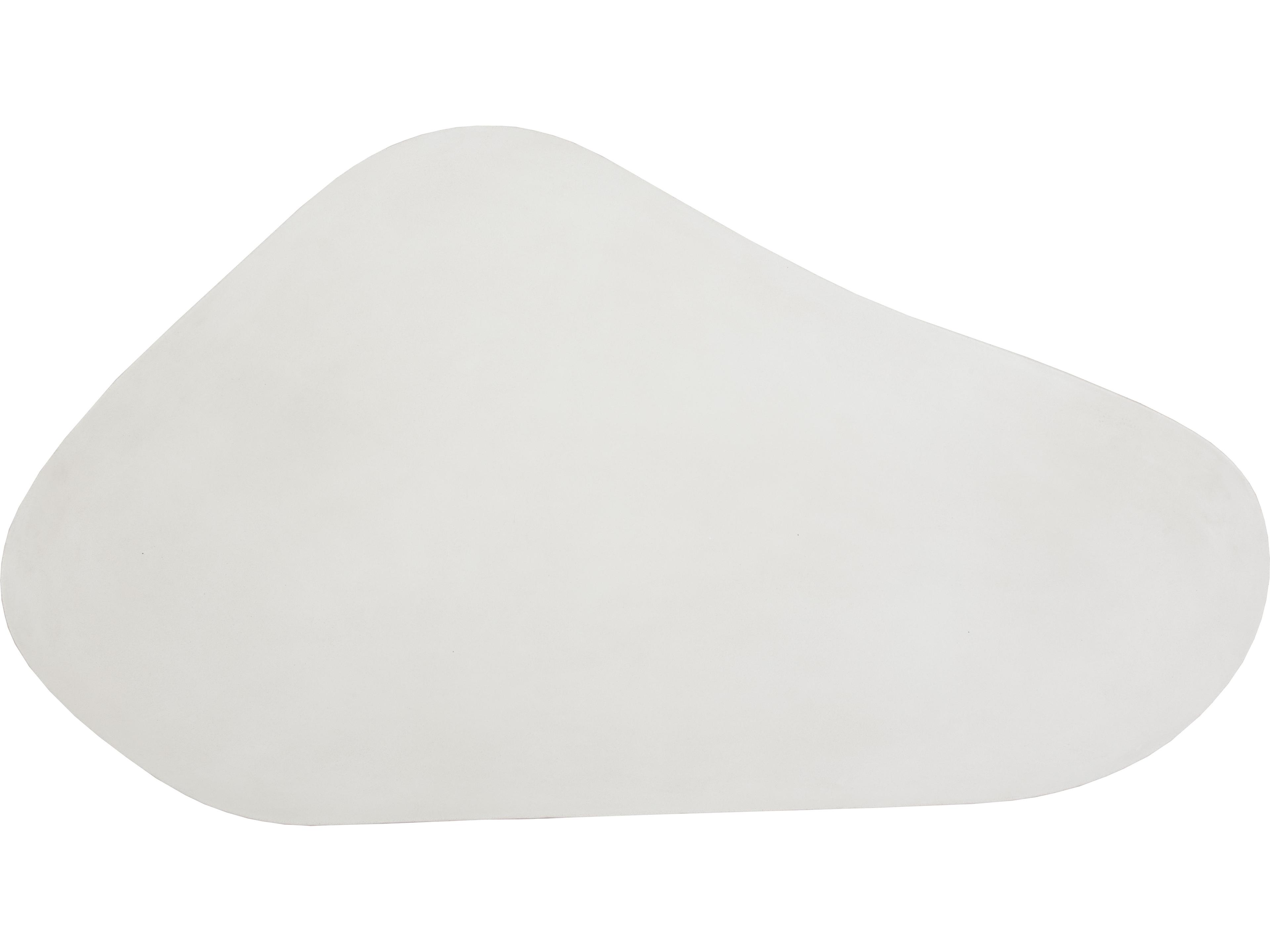 Sunpan Outdoor MIXT Dali Concrete White Curvy Coffee Table