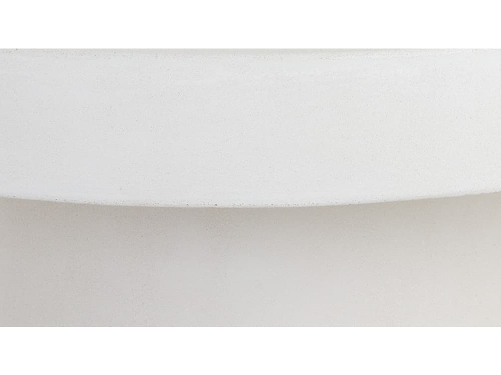 Sunpan Outdoor MIXT Brando Concrete White Round Coffee Table