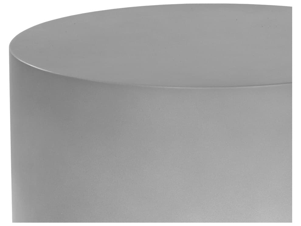 Sunpan Outdoor Solterra Perfetti Concrete White Round End Table