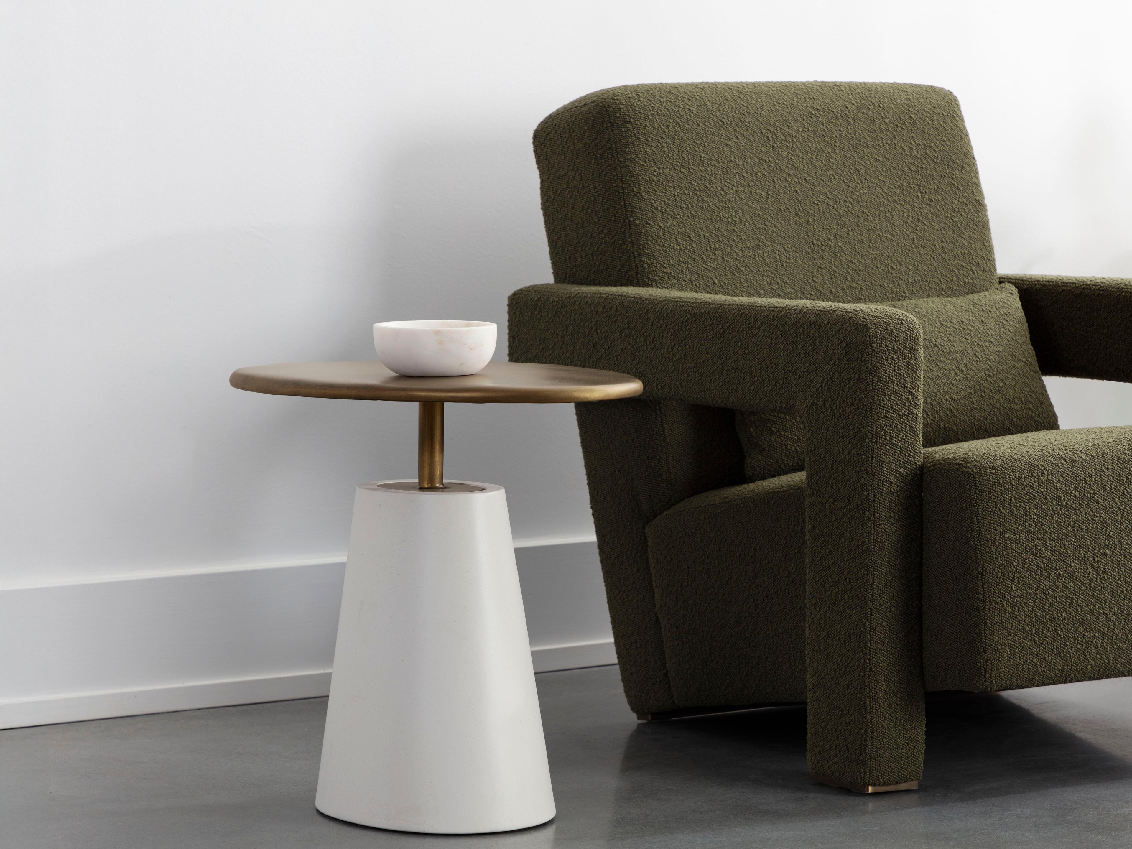 Sunpan Outdoor Kadin Side Table in White