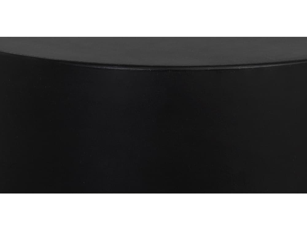 Sunpan Outdoor MIXT Rubin Concrete Black Round End Table