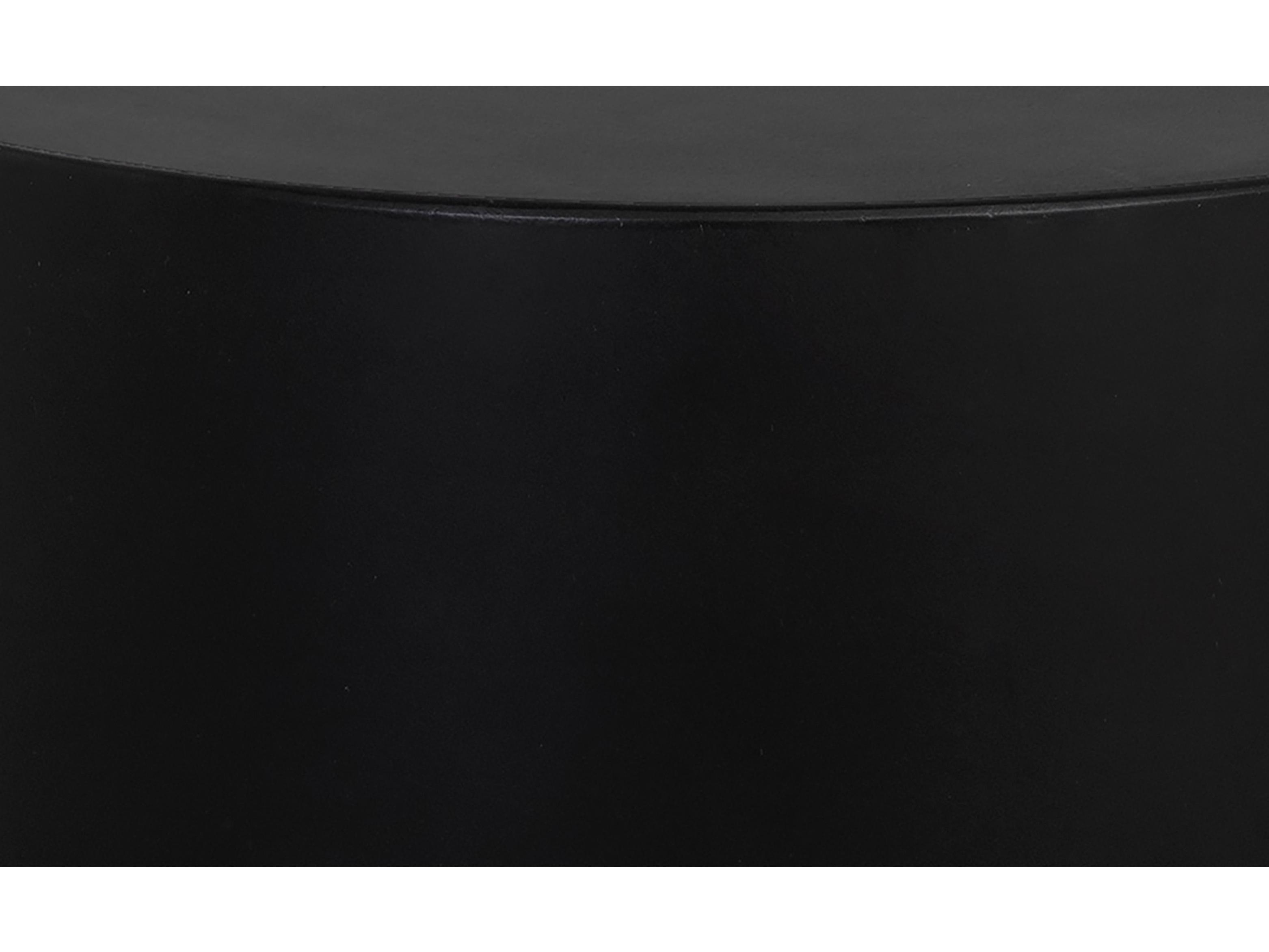 Sunpan Outdoor MIXT Rubin Concrete Black Round End Table