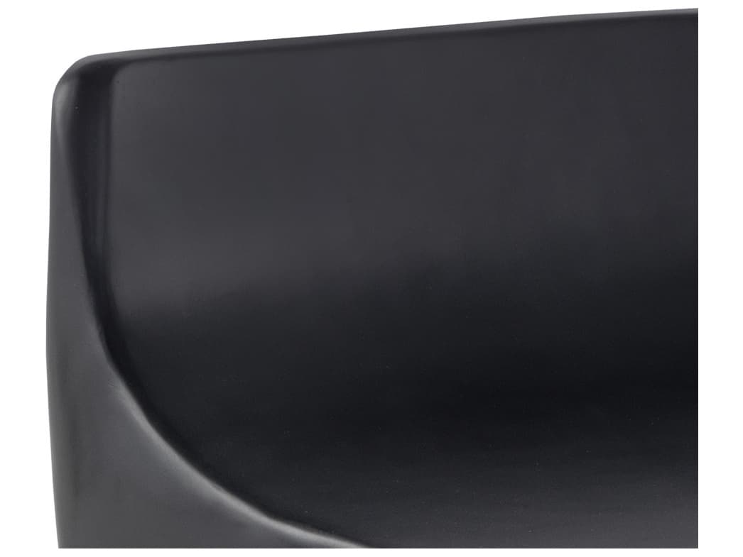 Sunpan Outdoor Ledger Concrete Black Stool