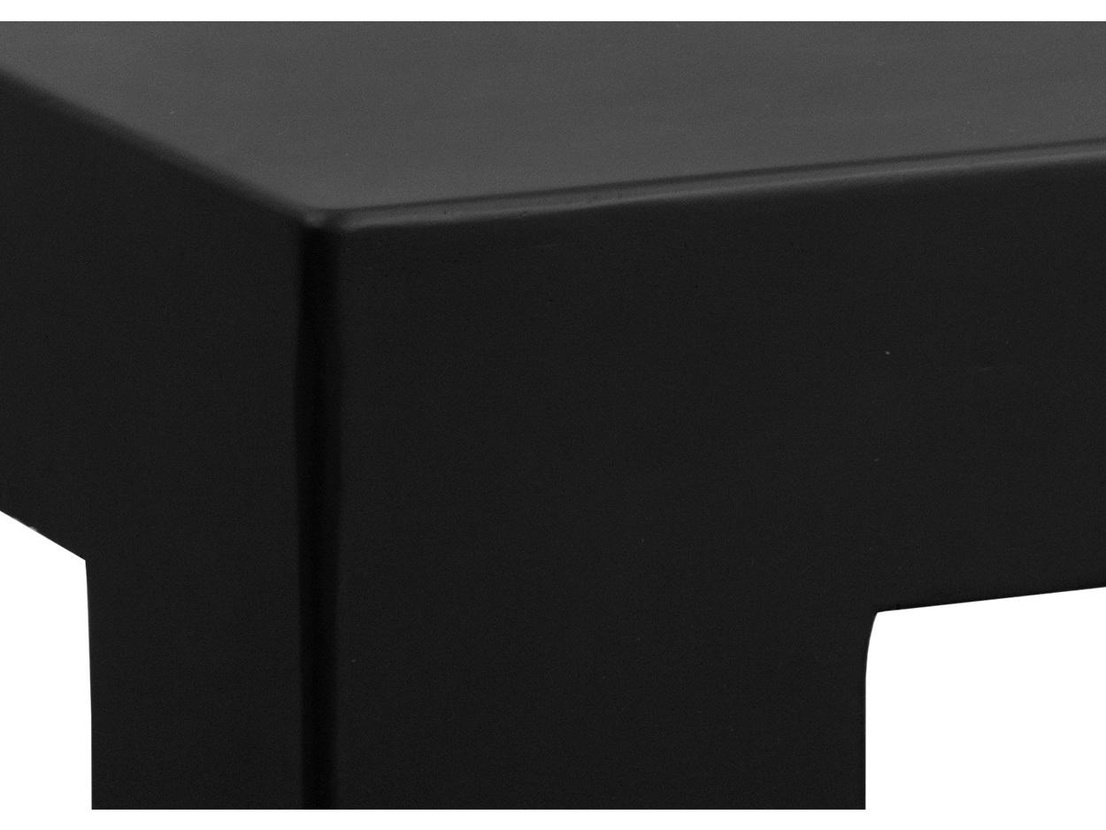 Sunpan Outdoor Renley Concrete Black Square Coffee Table