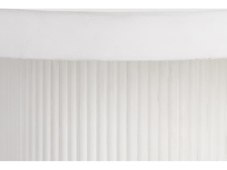 Sunpan Outdoor Nicolette Concrete White Round Dining Table