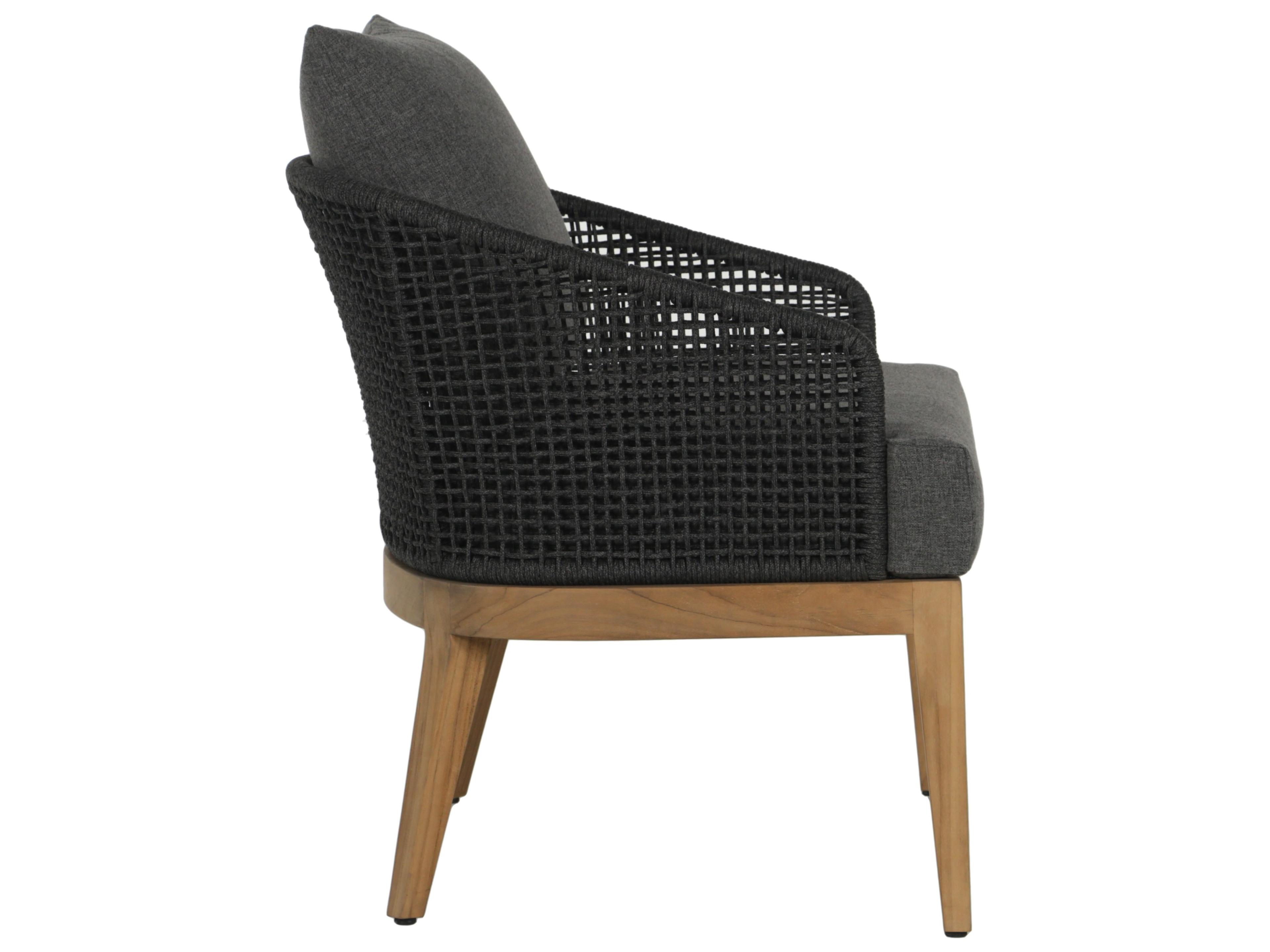 Sunpan Outdoor Capri Lounge Chair in Natural in Gracebay Grey