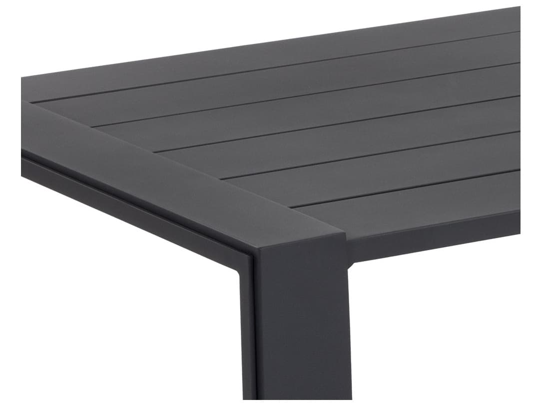 Sunpan Outdoor Grado Aluminum Charcoal Rectangular Coffee Table