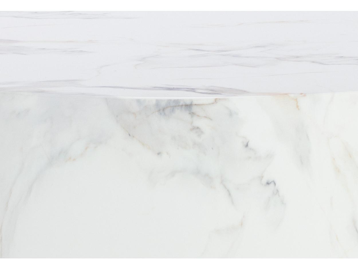 Sunpan Outdoor Mirella Concrete White Round Coffee Table