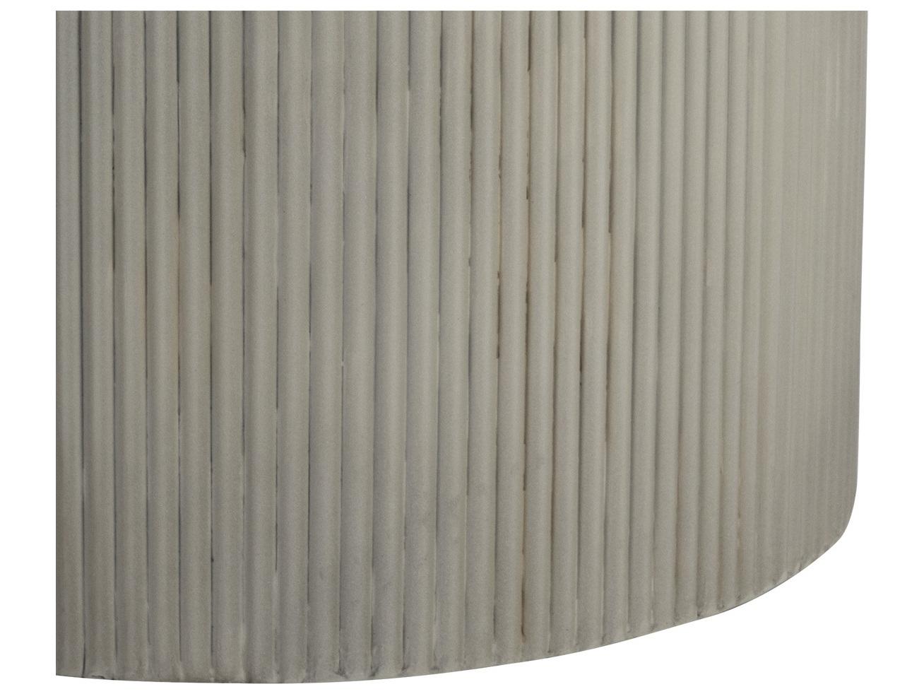 Sunpan Outdoor Nicolette Dining Table in Light Grey in Marble Look in 40"