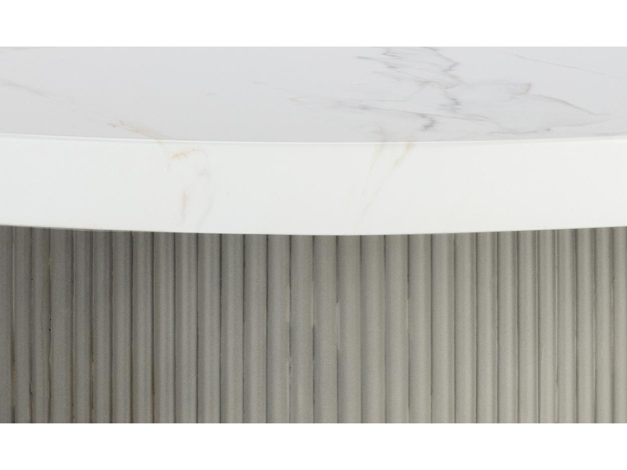 Sunpan Outdoor Nicolette Concrete Light Grey Round Dining Table