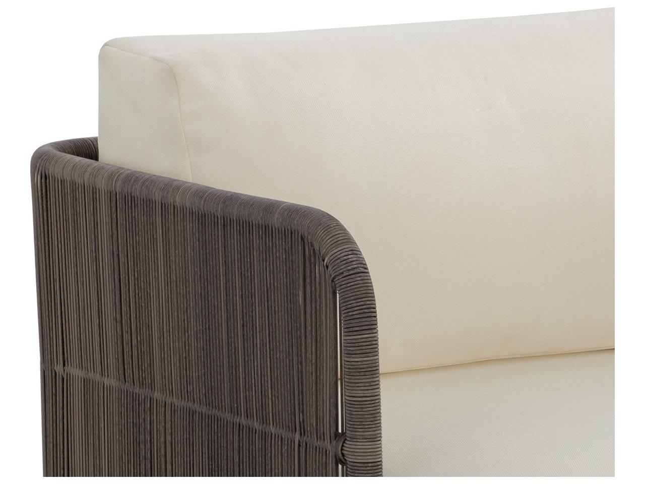 Sunpan Outdoor Ravenna Swivel Armchair in Stinson Cream