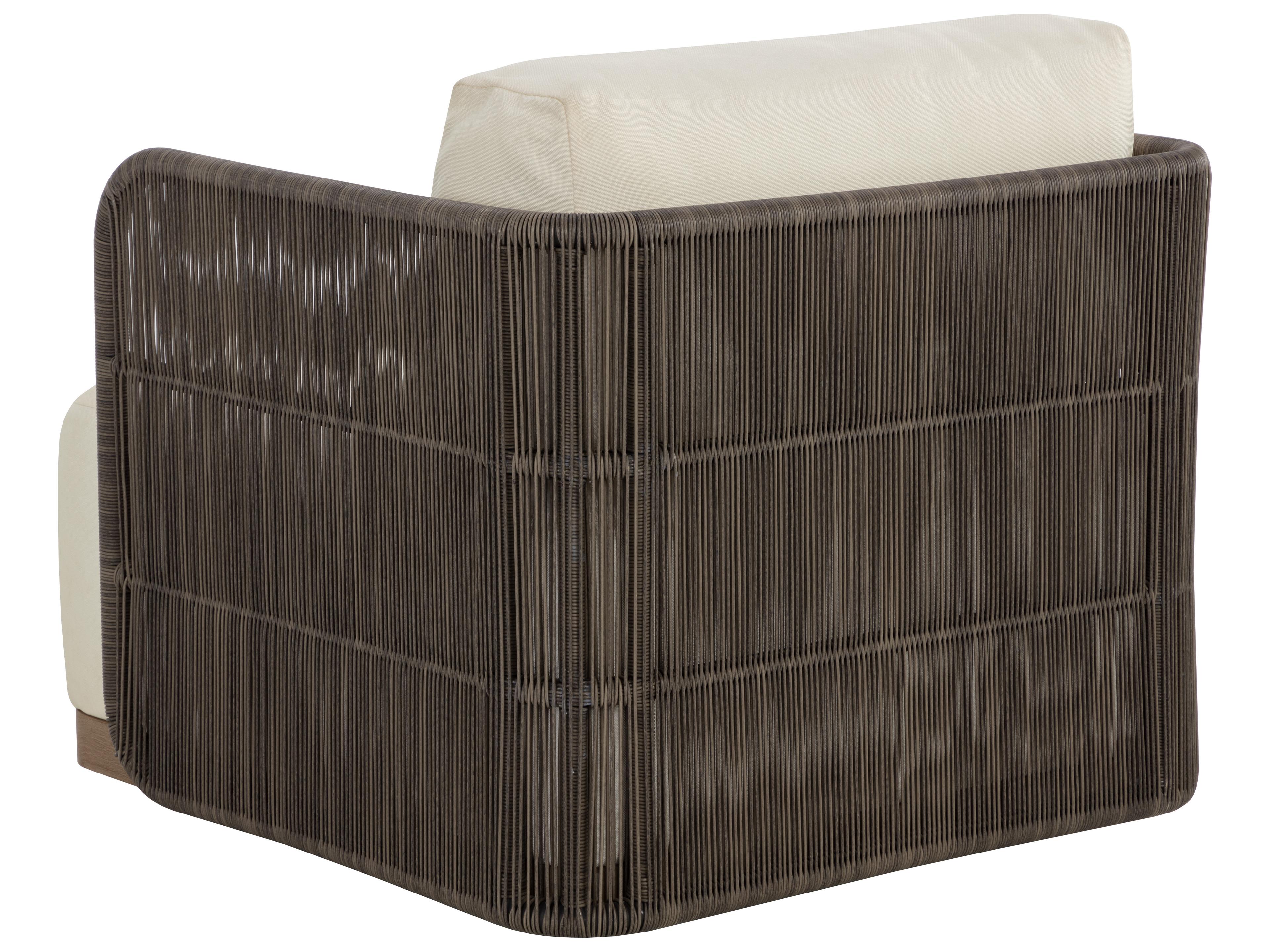 Sunpan Outdoor Ravenna Swivel Armchair in Stinson Cream