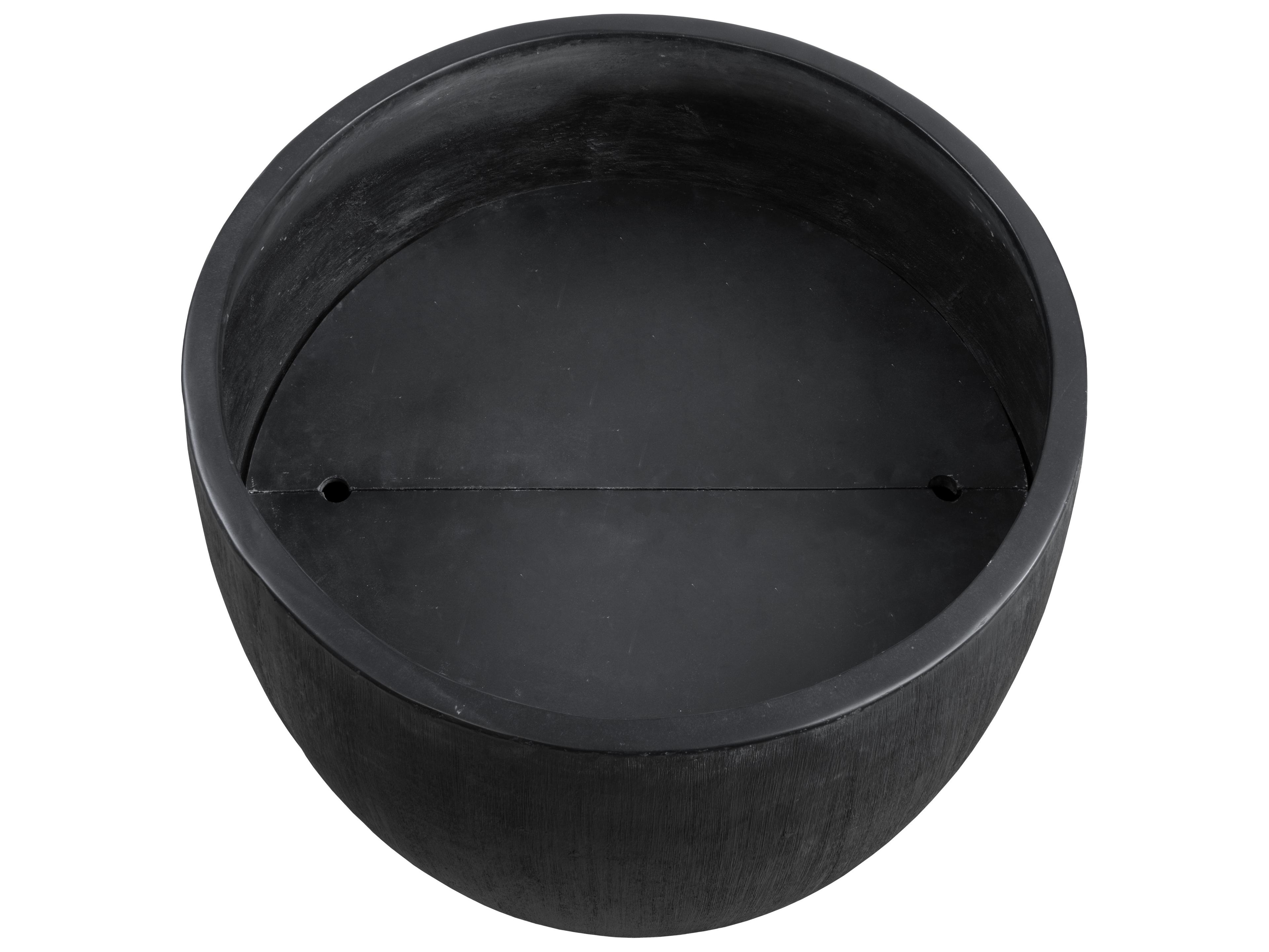 Sunpan Outdoor Coleus Concrete Black Large Round Planter
