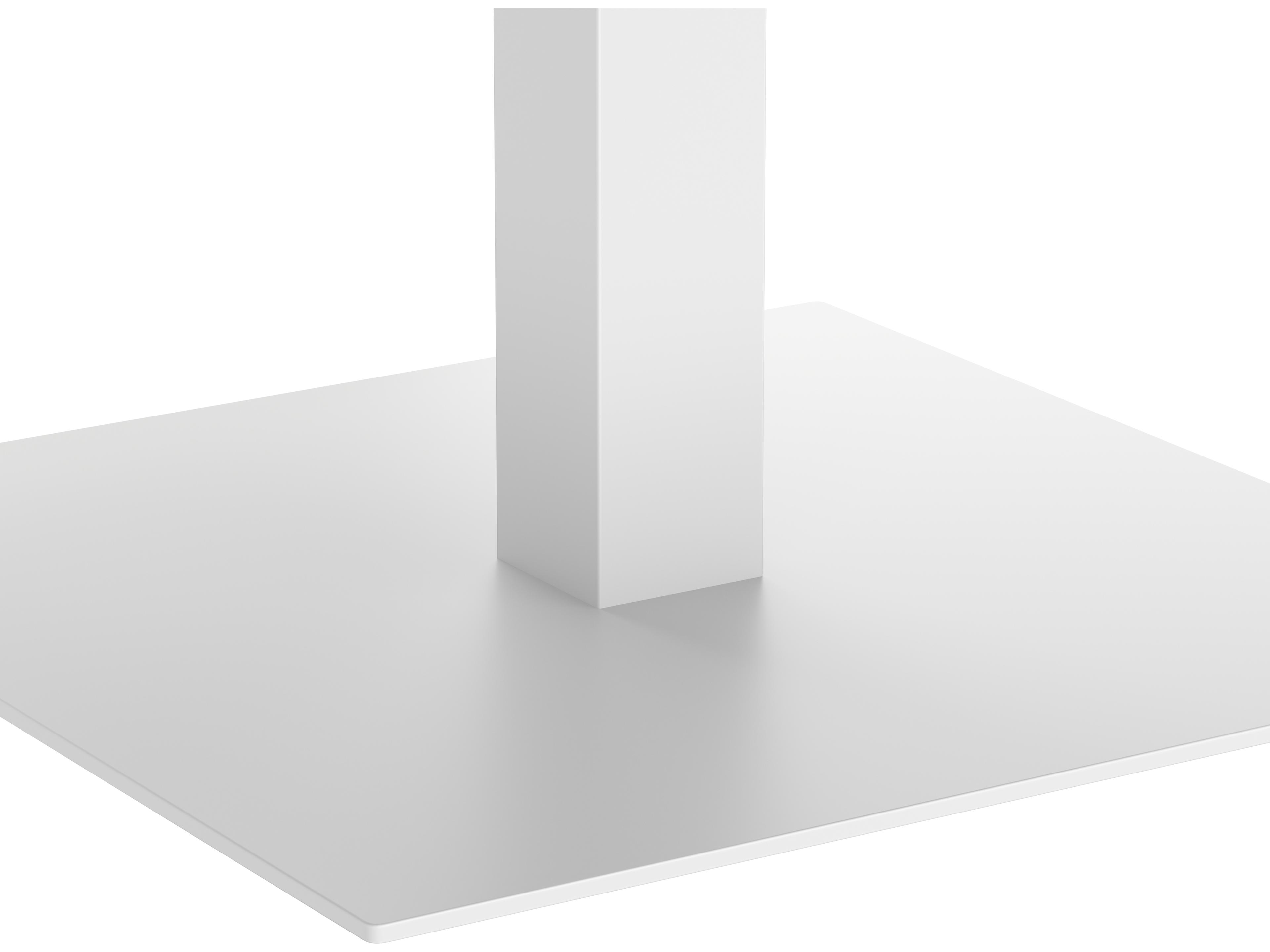 Sunpan Outdoor Merano Aluminum White Square Bar Table